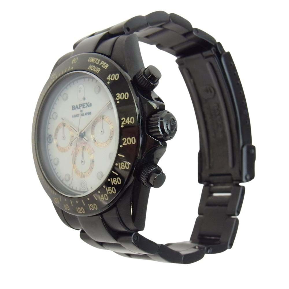 A BATHING APE TYPE3 BAPEX Watch Automatic Analog Black Accessories