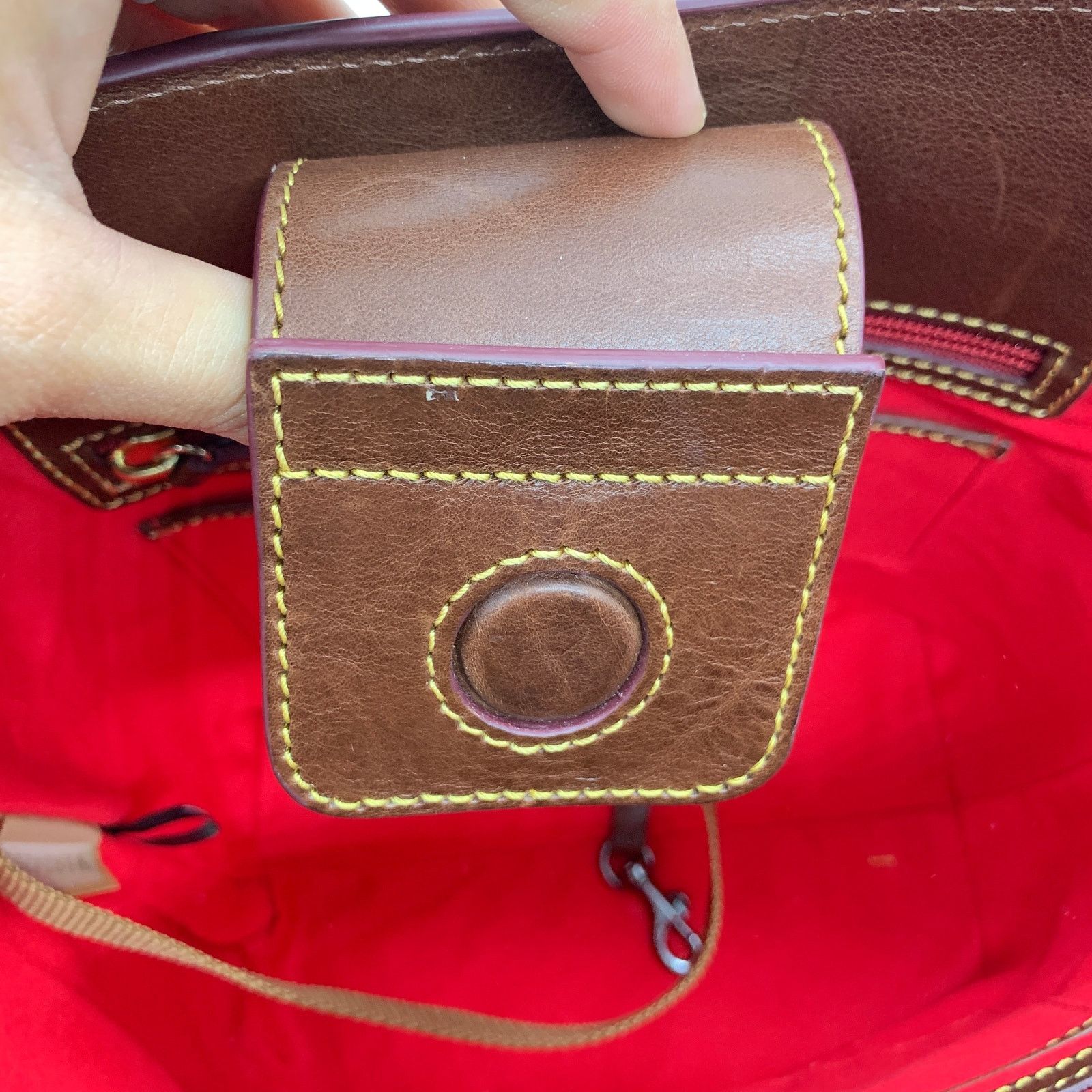 Dooney & Bourke Dooney & Bourke Leather Purse Brinley Chestnut Handbags Size ONE SIZE - 14 Thumbnail
