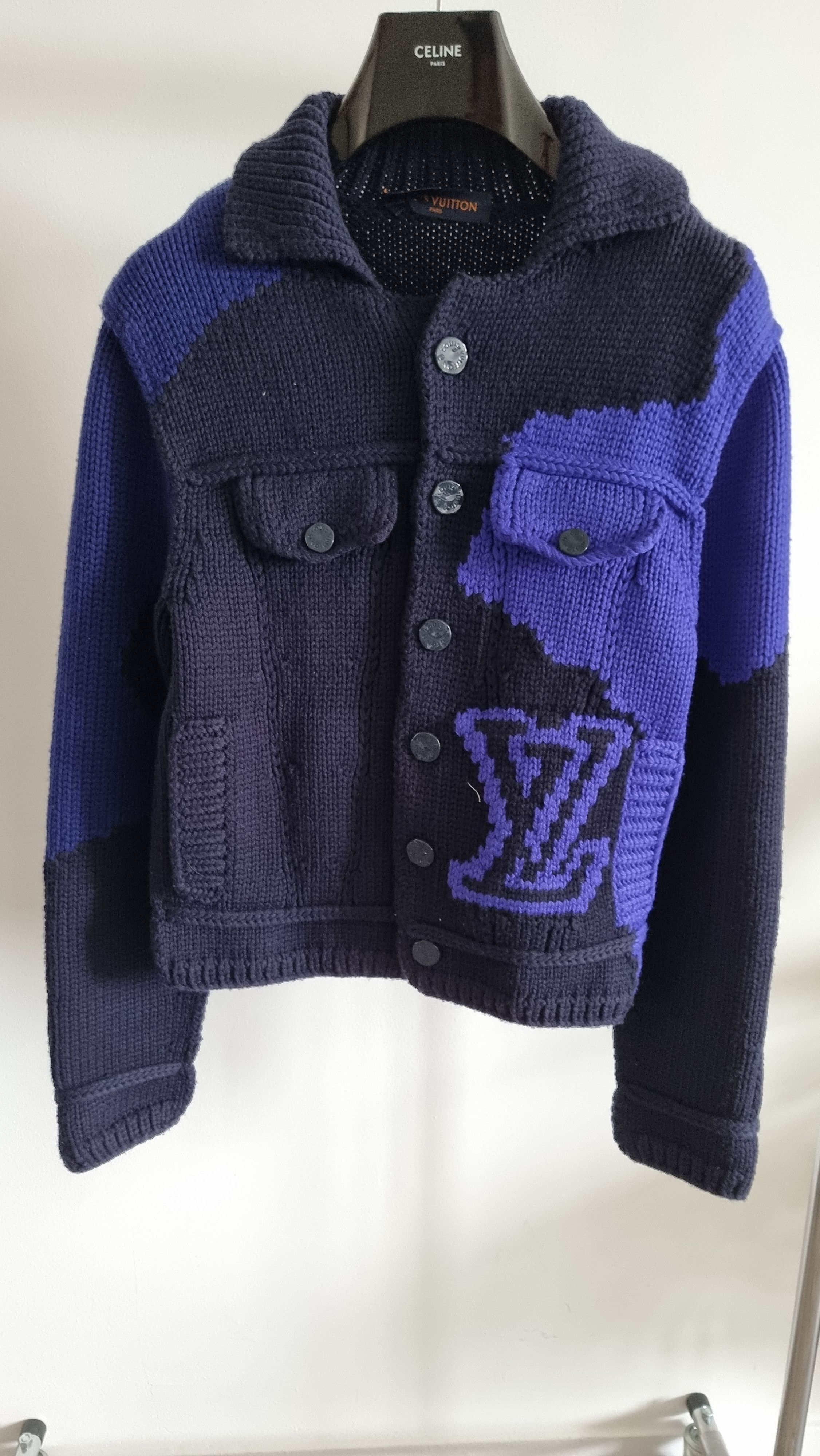 Pre-owned Louis Vuitton Knit Jacket Size Xs