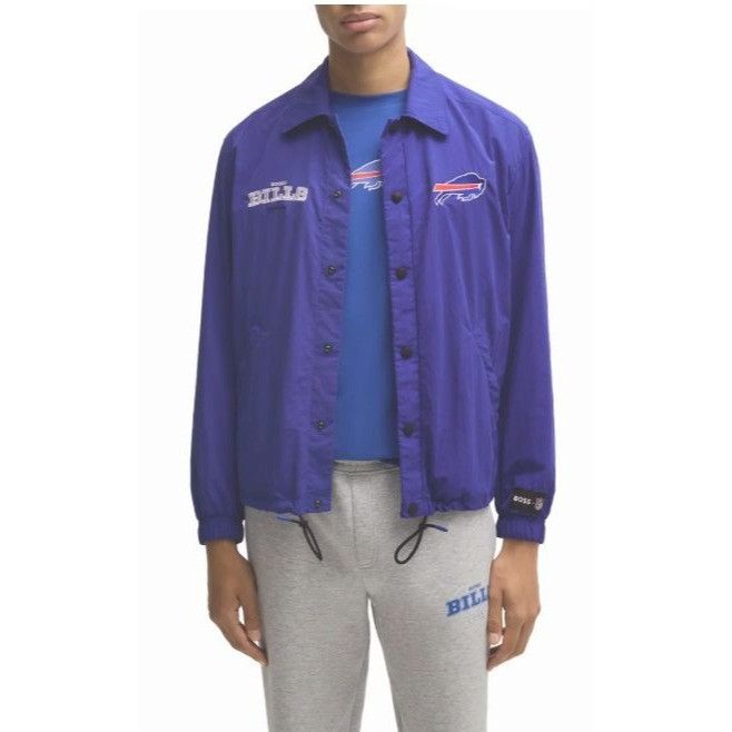 Hugo Boss BOSS NFL Buffalo Bills Team Logo Mens Blue Pockets Windbreak Size US XXL / EU 58 / 5 - 1 Thumbnail