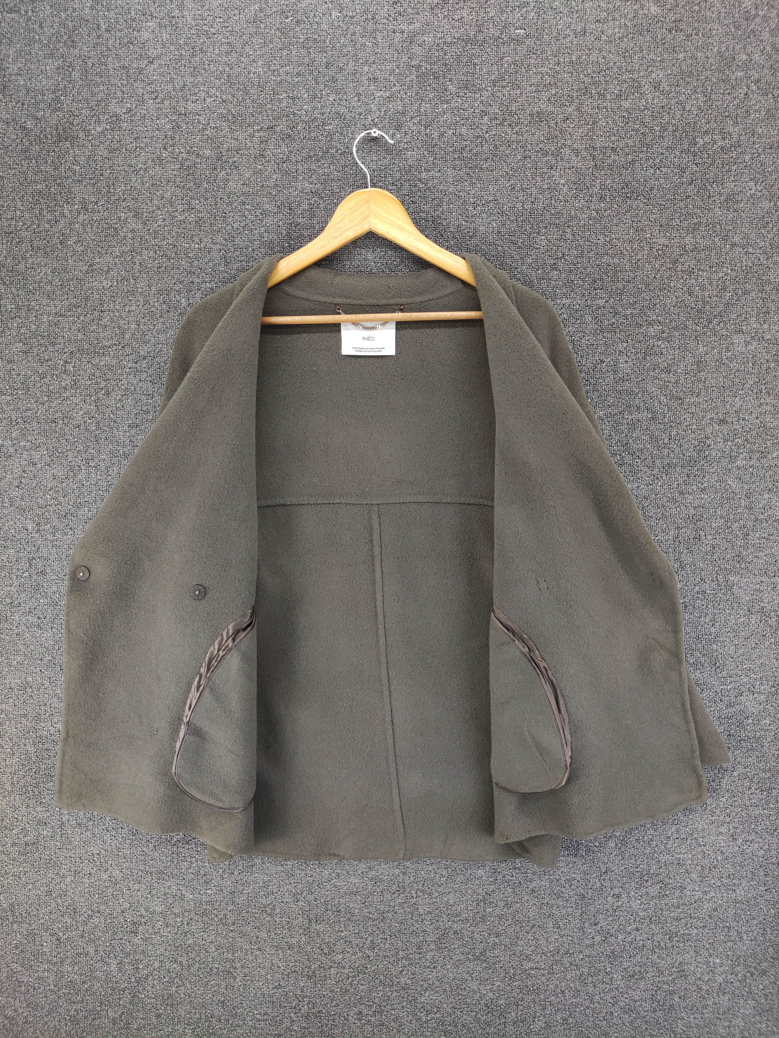 Yohji Yamamoto Vintage Ined By Yohji Yamamoto Short Over Coat Jacket Size M / US 6-8 / IT 42-44 - 4 Thumbnail