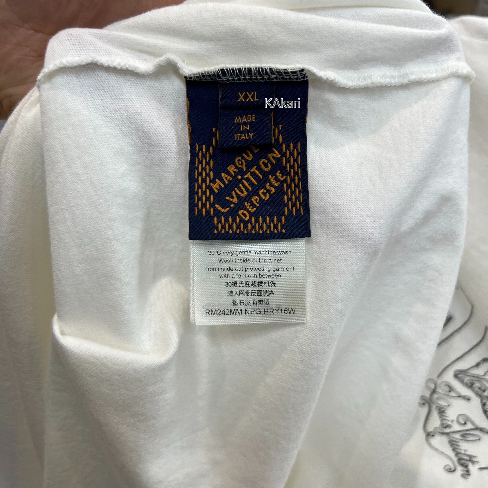 Louis Vuitton Louis Vuitton Letter Shell Print SS24 T-Shirt Size US XXL / EU 58 / 5 - 4 Thumbnail