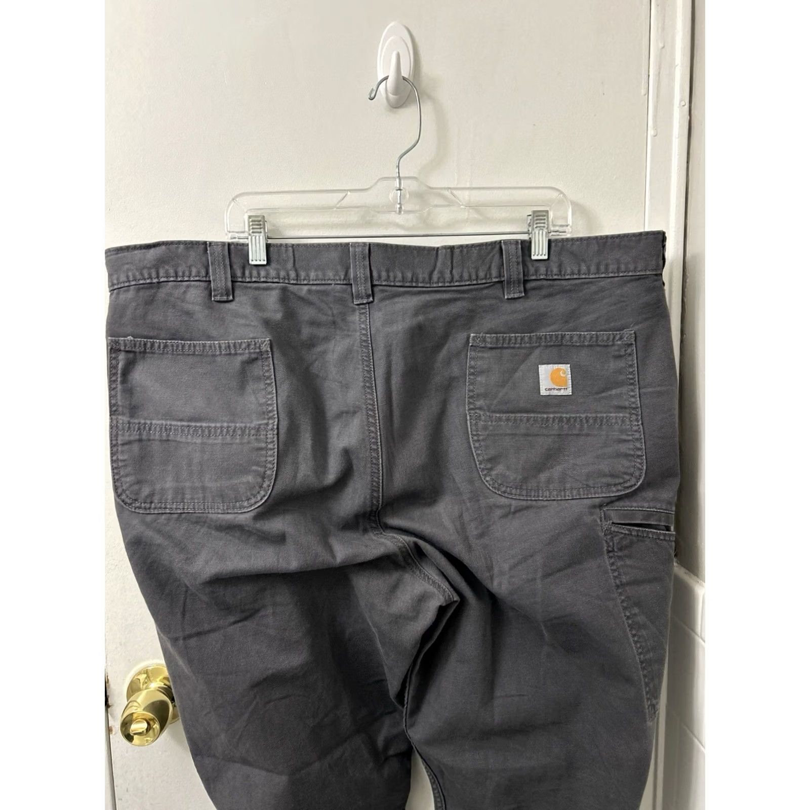 Carhartt Carhartt Work Pants Mens 44x30 Gray Rugged Flex Canvas Relaxed Fit BN2291-M Size US 44 / EU 60 - 7 Thumbnail