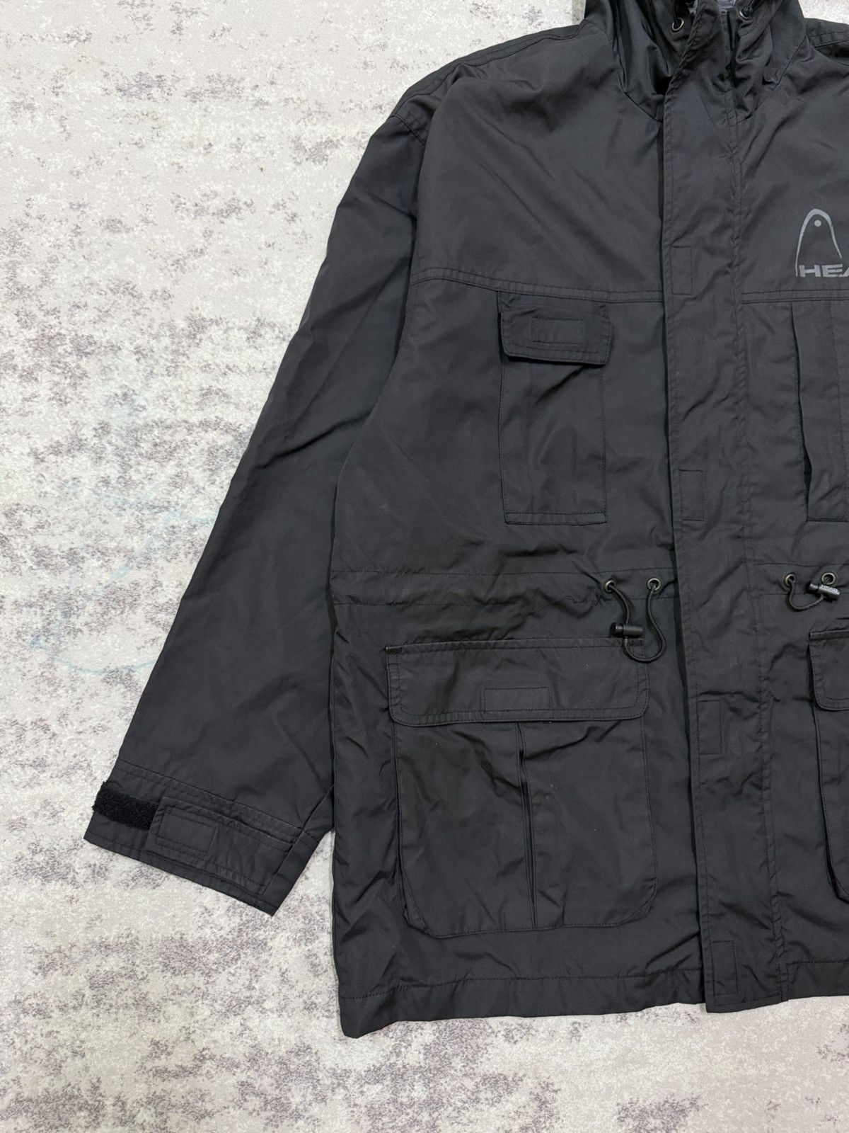 Japanese Brand Head USA utility windbreaker jacket black hooded Size US M / EU 48-50 / 2 - 4 Thumbnail