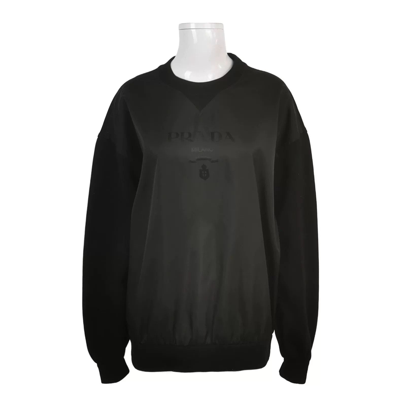 Prada Prada Solid Logo Crewneck Sweatshirt S Size US S / EU 44-46 / 1 - 1 Thumbnail