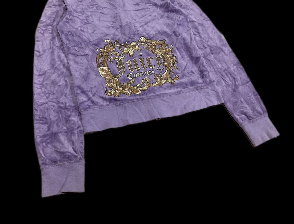 Hysteric Glamour × If Six Was Nine × Japanese Brand 🔥Sick Y2K Juicy Couture Velvet Hoodie Goth Punk Size US M / EU 48-50 / 2 - 3 Thumbnail