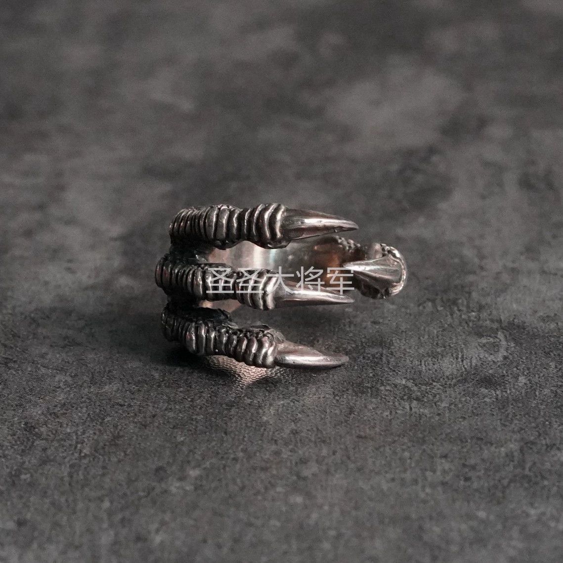 KD2024 KD2024 Distressed Dragon Claw 14+20 Ring - Dark Apocalyptic Size ONE SIZE - 2 Thumbnail