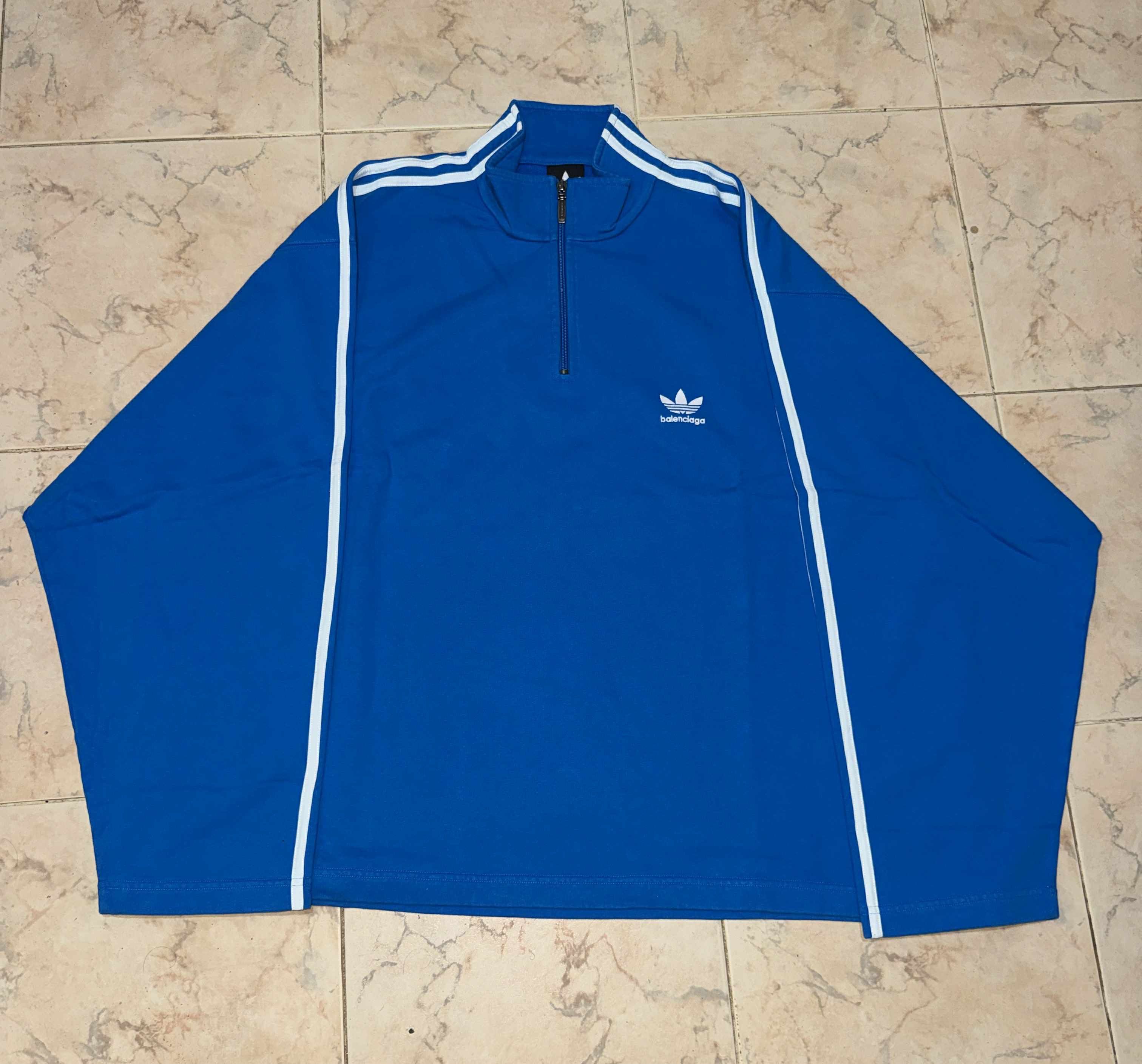 Adidas × Balenciaga Balenciaga x Adidas 1/4 Zip Sweater Size US M / EU 48-50 / 2 - 1 Thumbnail