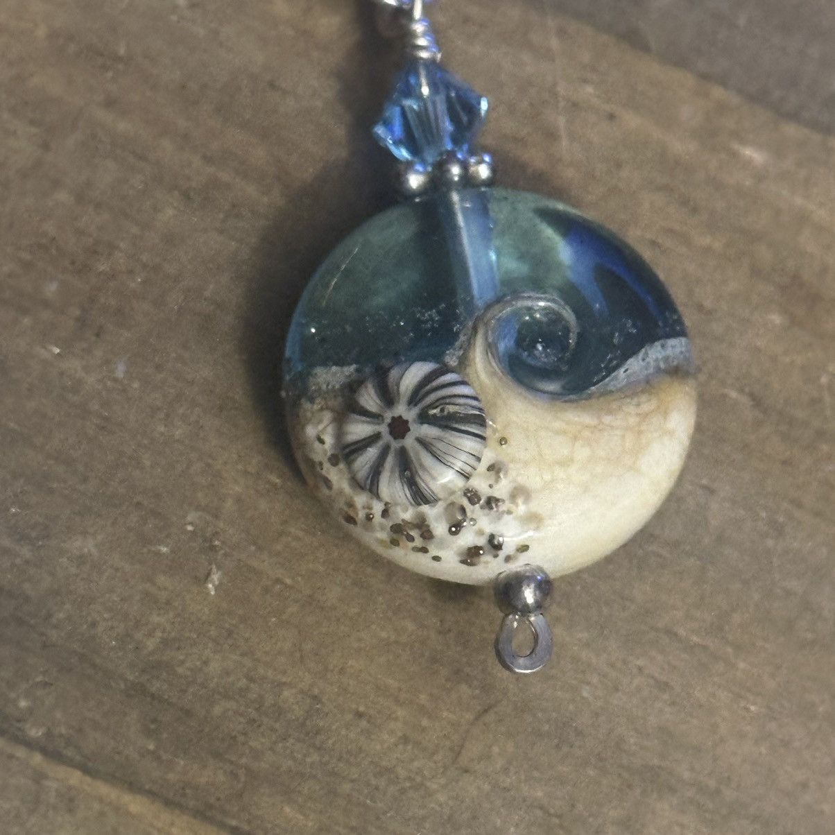 Other Beach wave lamp work pendant necklace Size ONE SIZE - 3 Thumbnail