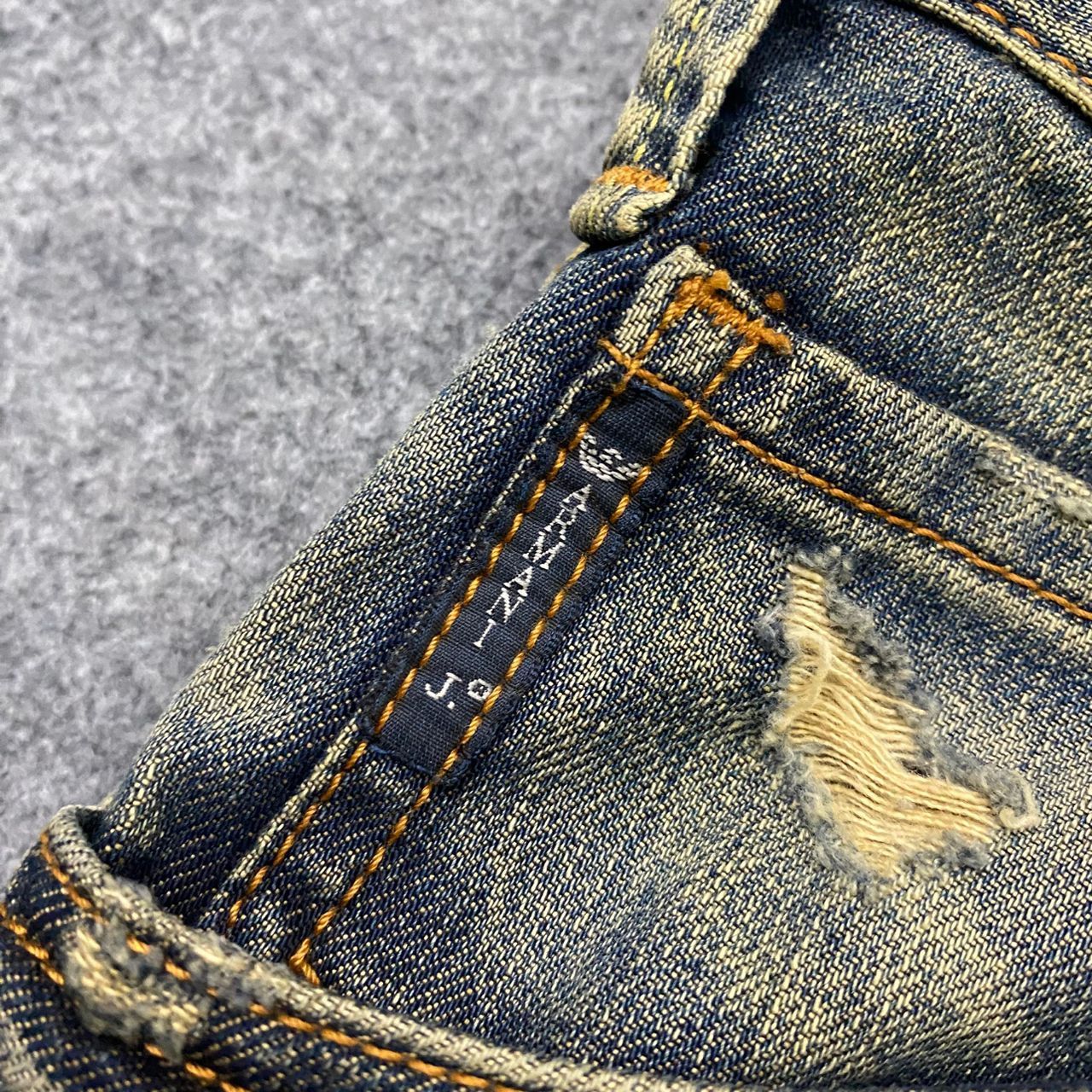 Giorgio Armani 💥Best Offer💥Vintage Armani Jeans Patchwork Denim Size US 32 / EU 48 - 12 Thumbnail