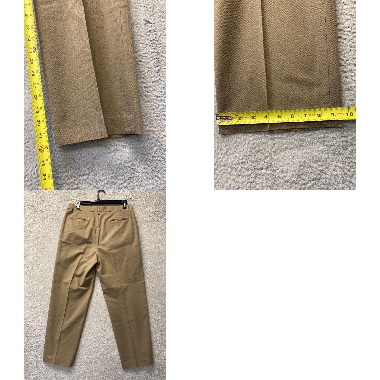 Eddie Bauer Vintage Eddie Bauer Herringbone Tweed Dress Pants Men 35x32 Wool Brown Fall/Winter Size US 35 - 8 Thumbnail