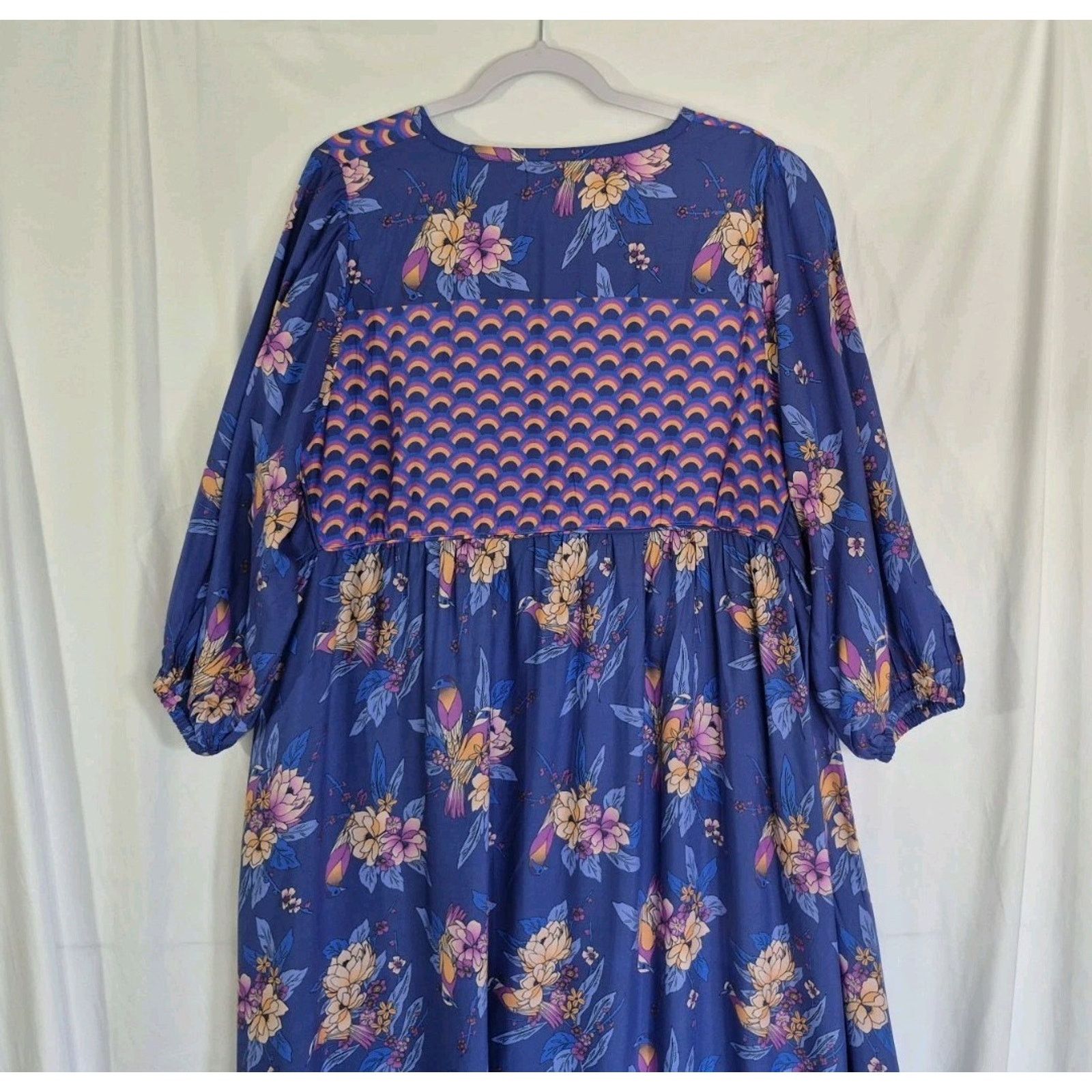 Anthropologie New Anthropologie Jaase Penny Indigo Dreams Midi Dress Large Size L / US 10 / IT 46 - 5 Thumbnail