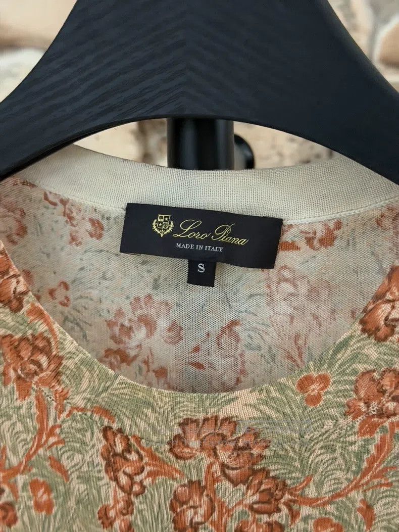 Loro Piana Loro Piana Patterned Long Sleeve Top Size S / US 4 / IT 40 - 2 Thumbnail