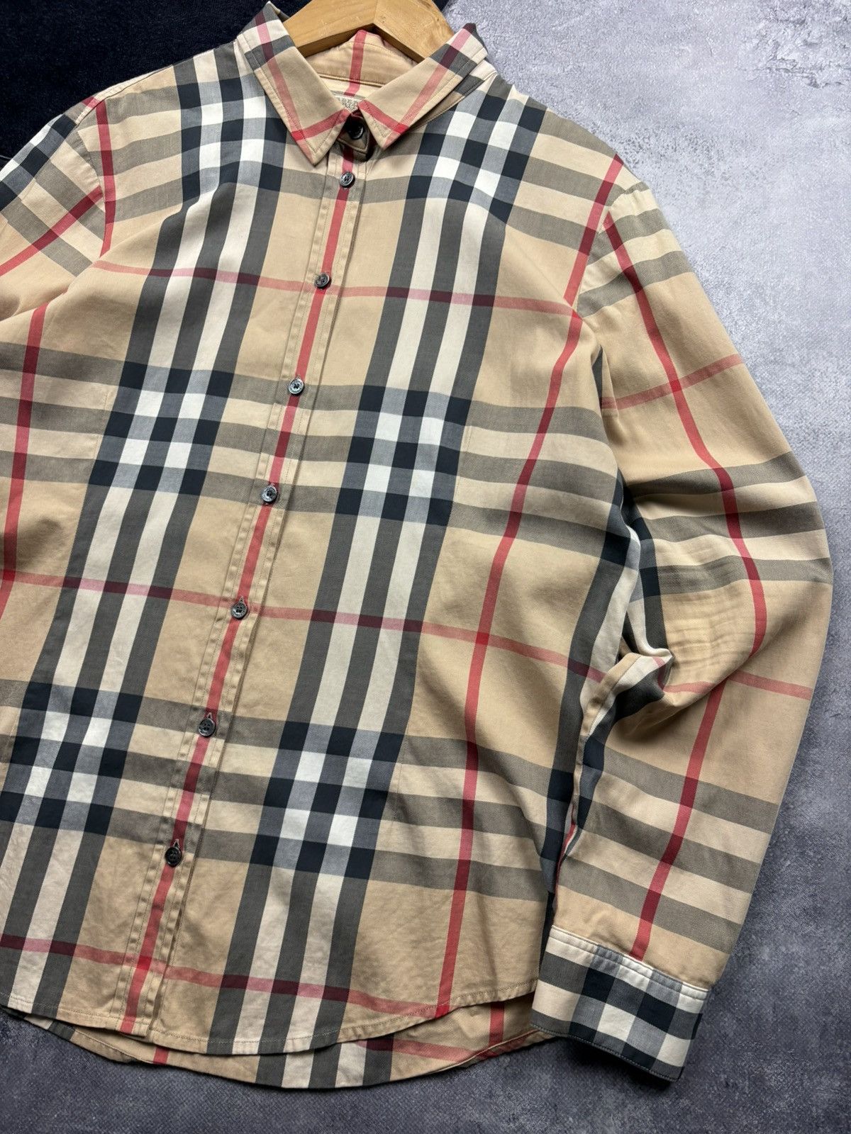 Burberry BURBERRY Brit Vintage Full Checkered Shirt Button Up Luxury Size US M / EU 48-50 / 2 - 2 Thumbnail