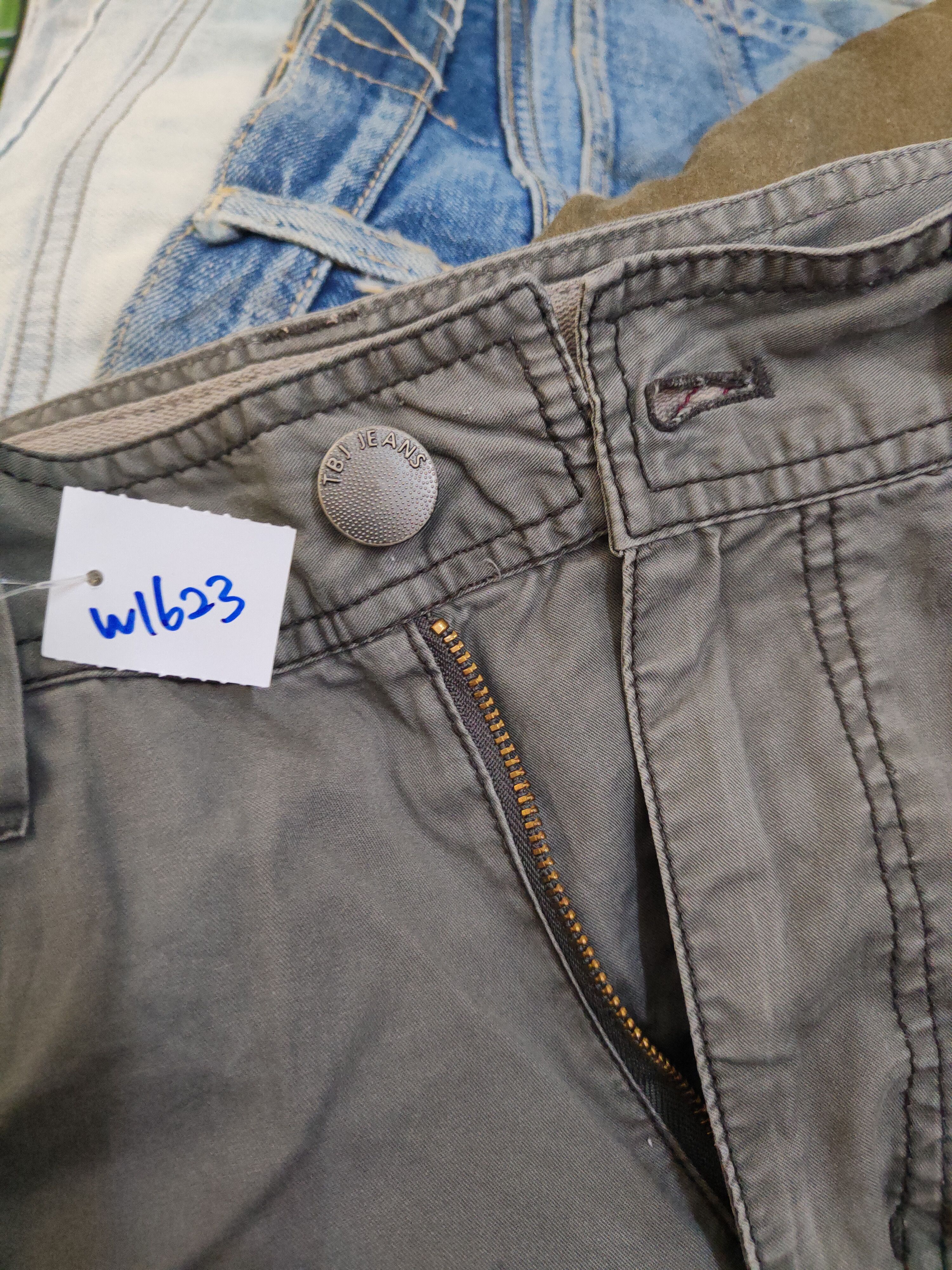 Japanese Brand TBJ Jeans Dark Gray Multipocket Tactical Cargo Pants #W1623 Size US 30 / EU 46 - 15 Thumbnail
