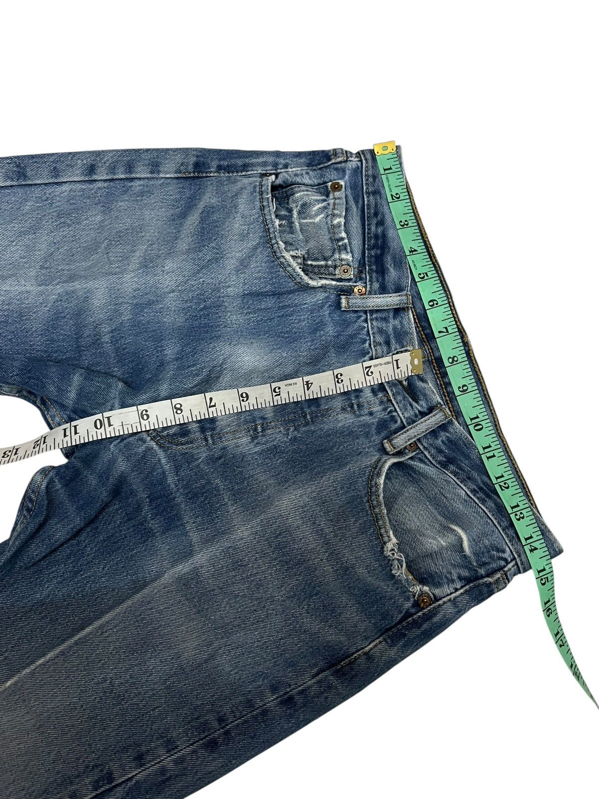 Levi's Vintage Levis 501 Distressed Mud Wash Jean Rare Size US 29 - 19 Thumbnail