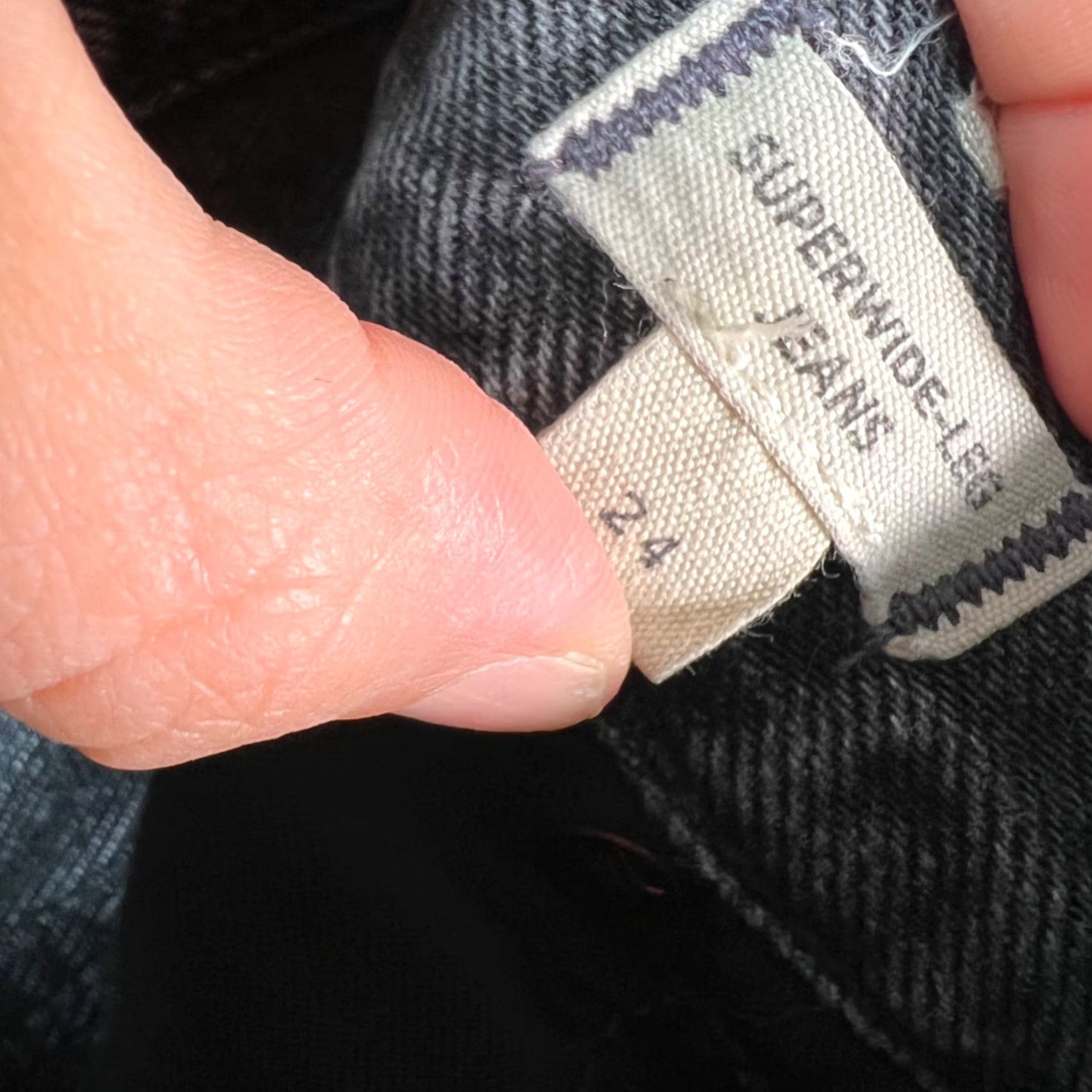 Madewell Madewell Womens Size 24 Superwide Leg Gray Denim Jeans Shirt? Size 42" / US 20 - 4 Thumbnail