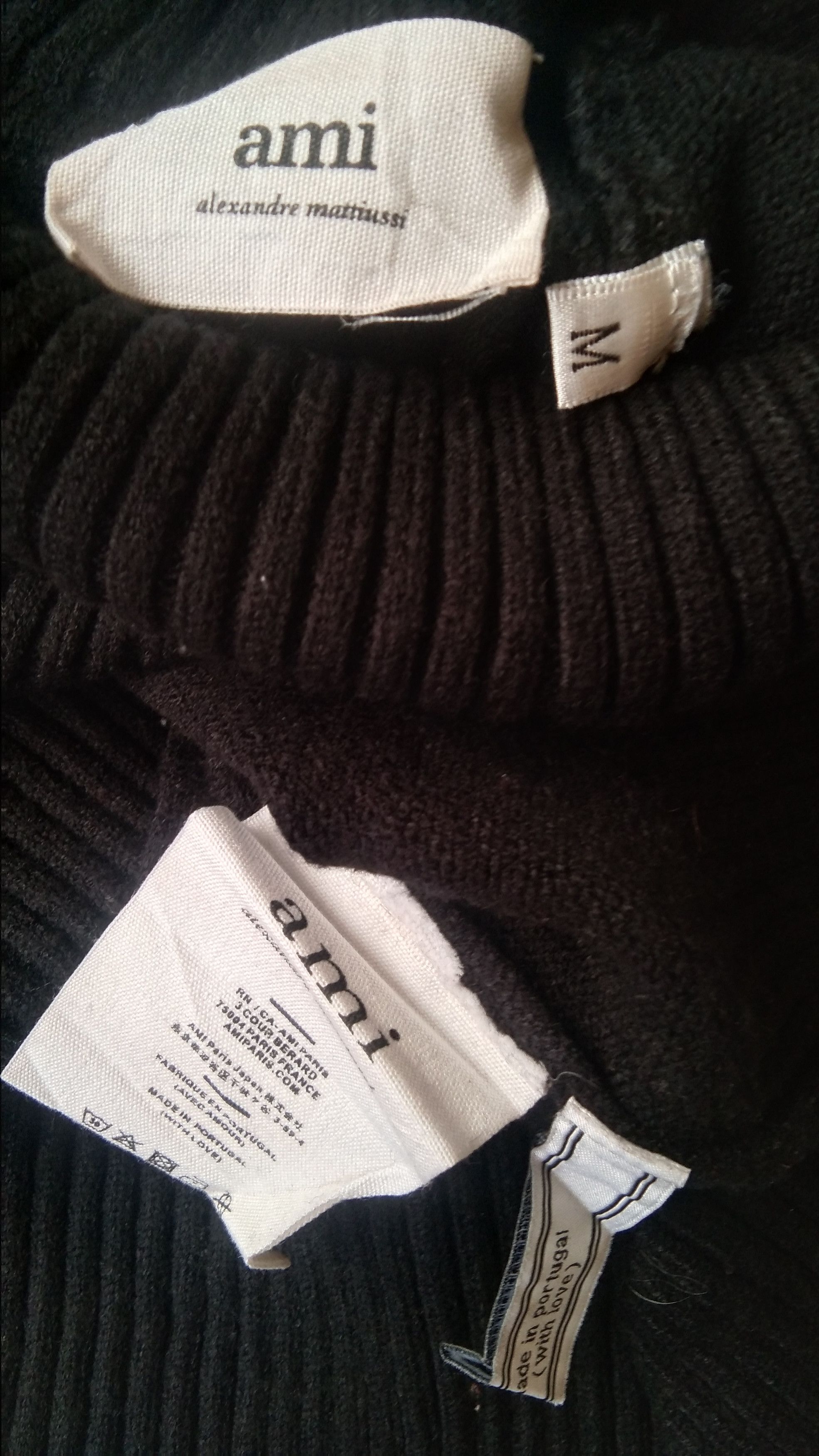 AMI Black Ami turtle neck sweater Size M / US 6-8 / IT 42-44 - 5 Thumbnail