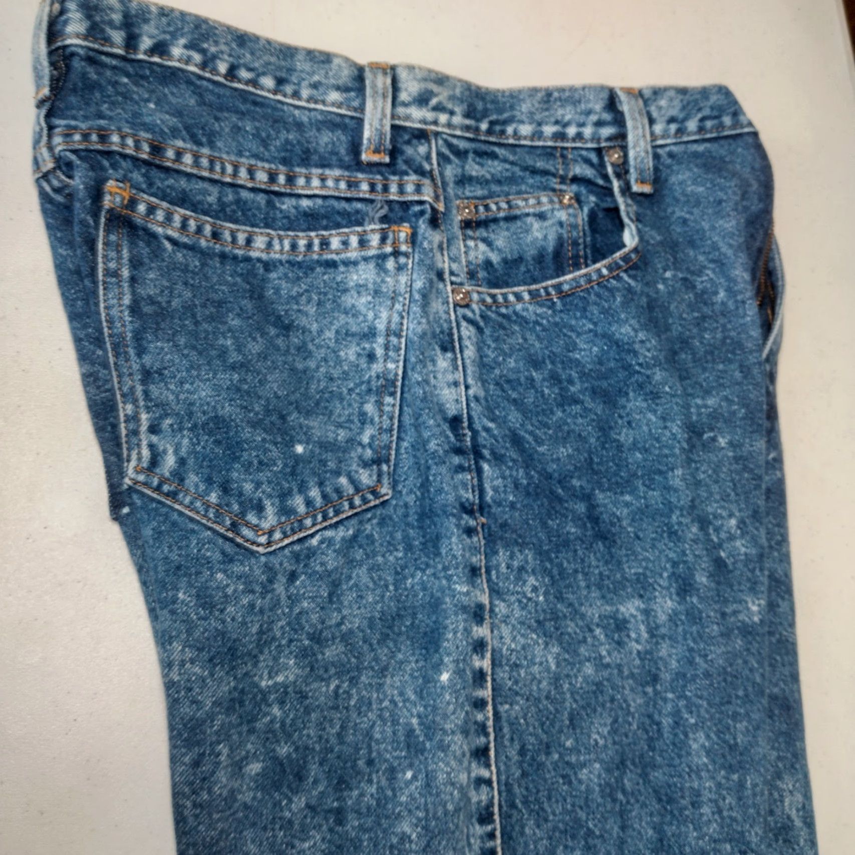 Vintage Vintage Sasson Acid Wash High Waist Jeans Women 14 Blue 80s 90s Retro Denim Size 36" / US 14 / IT 50 - 6 Thumbnail