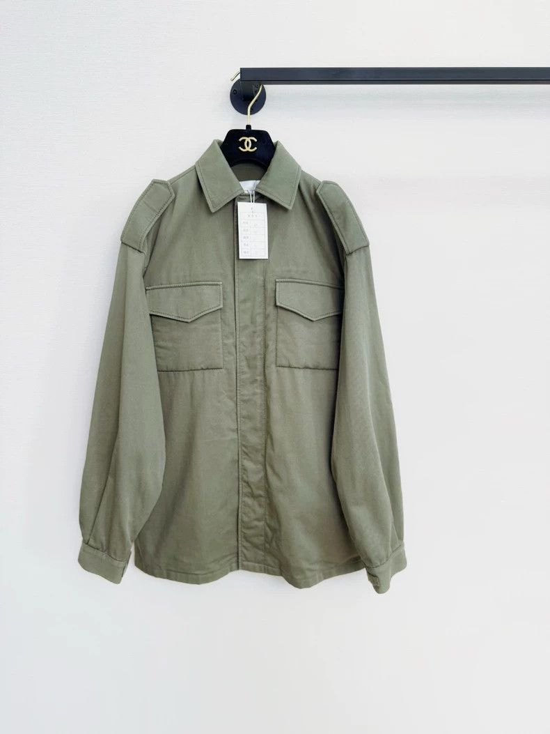 Valentino Valentino Army green denim jacket Size S / US 4 / IT 40 - 1 Thumbnail