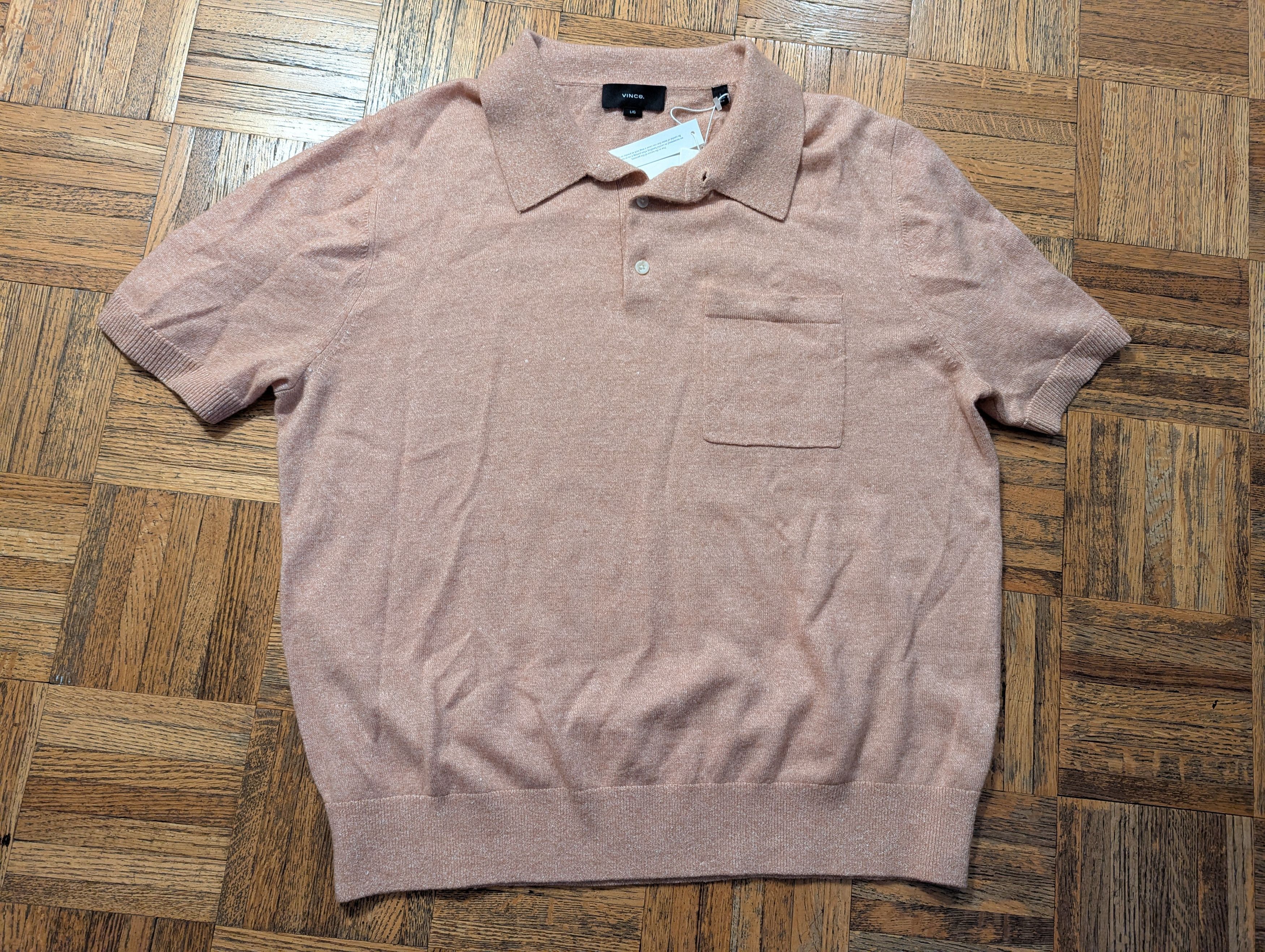 Vince Linen/cashmere polo, new with tags | Grailed