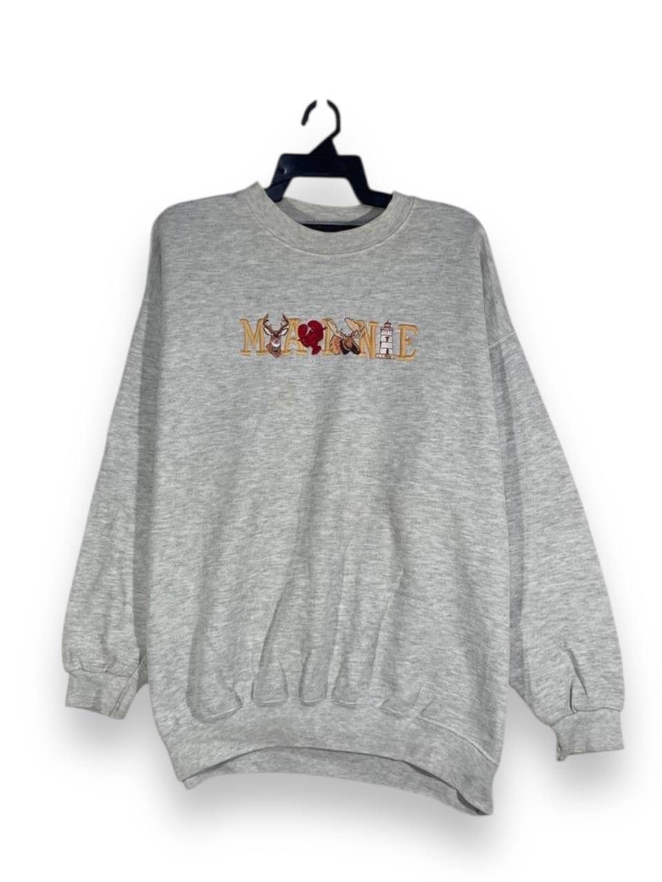 Other Vintage 90s maine us state sweatshirt pullover size XL Size US XL / EU 56 / 4 - 1 Thumbnail