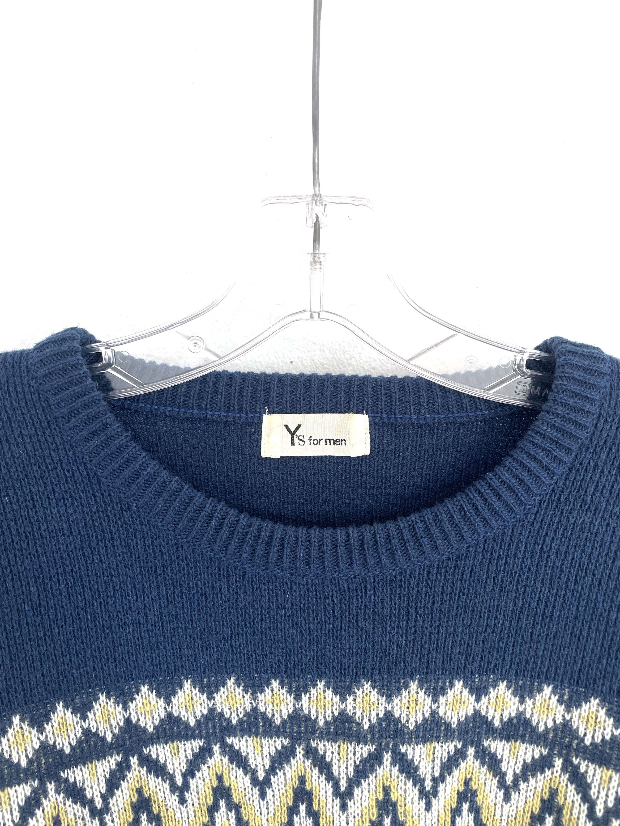 Yohji Yamamoto 80's Nordic Wool Sweater Size US M / EU 48-50 / 2 - 3 Thumbnail