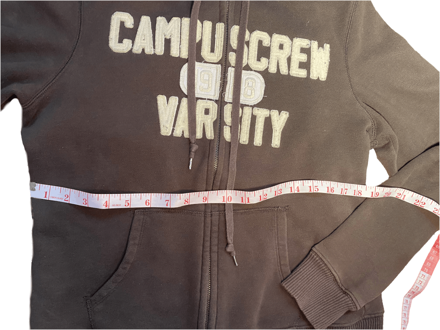 Vintage Zip Crop Hoodie Cotton Small/Large Unisex Vintage Y2K Grunge Size US S / EU 44-46 / 1 - 8 Thumbnail