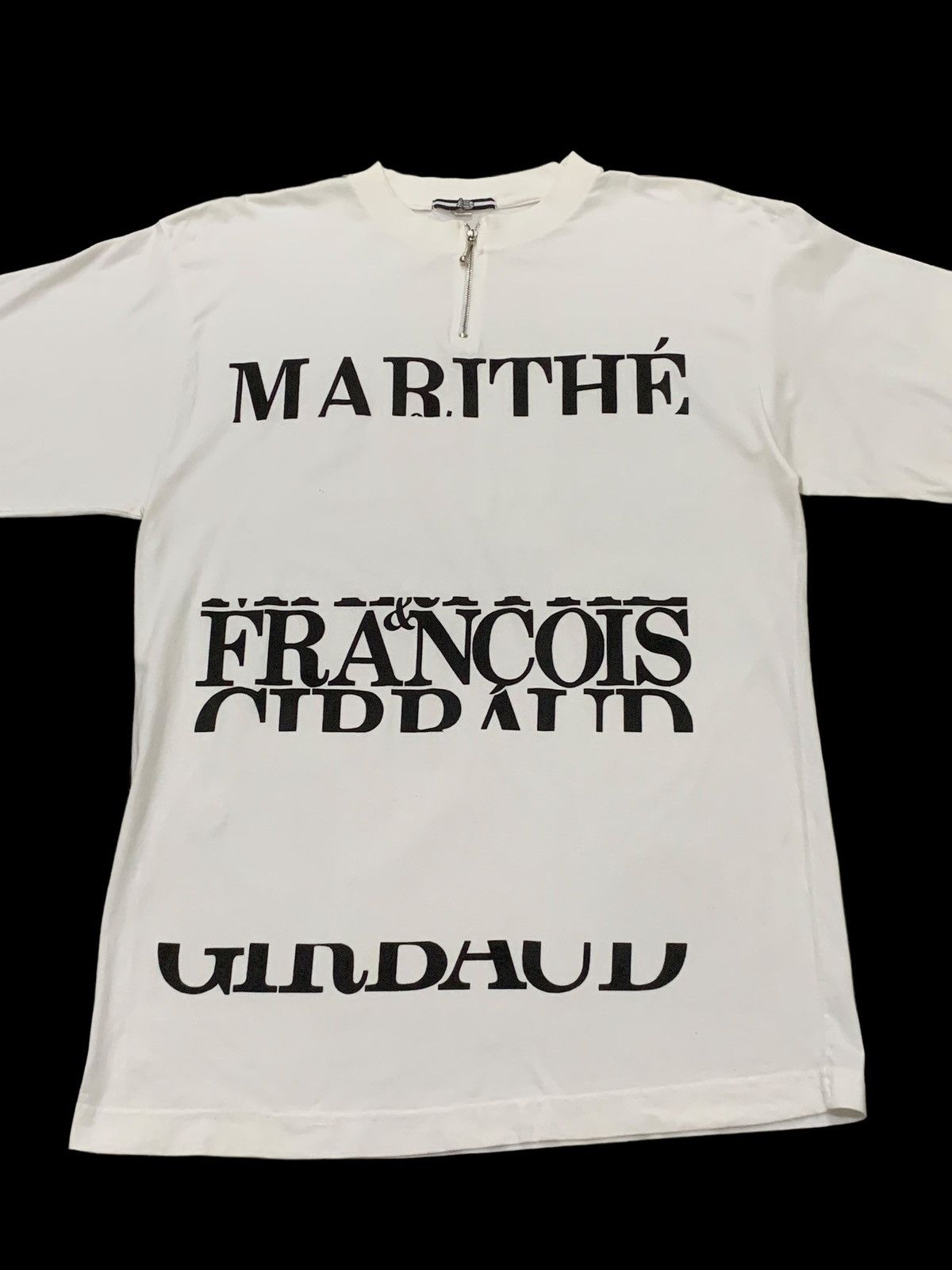 20471120 × Marithe + Francois Girbaud Marithe Francois Girbaud Trompeil Zipper Neck TShirt Size US L / EU 52-54 / 3 - 3 Thumbnail