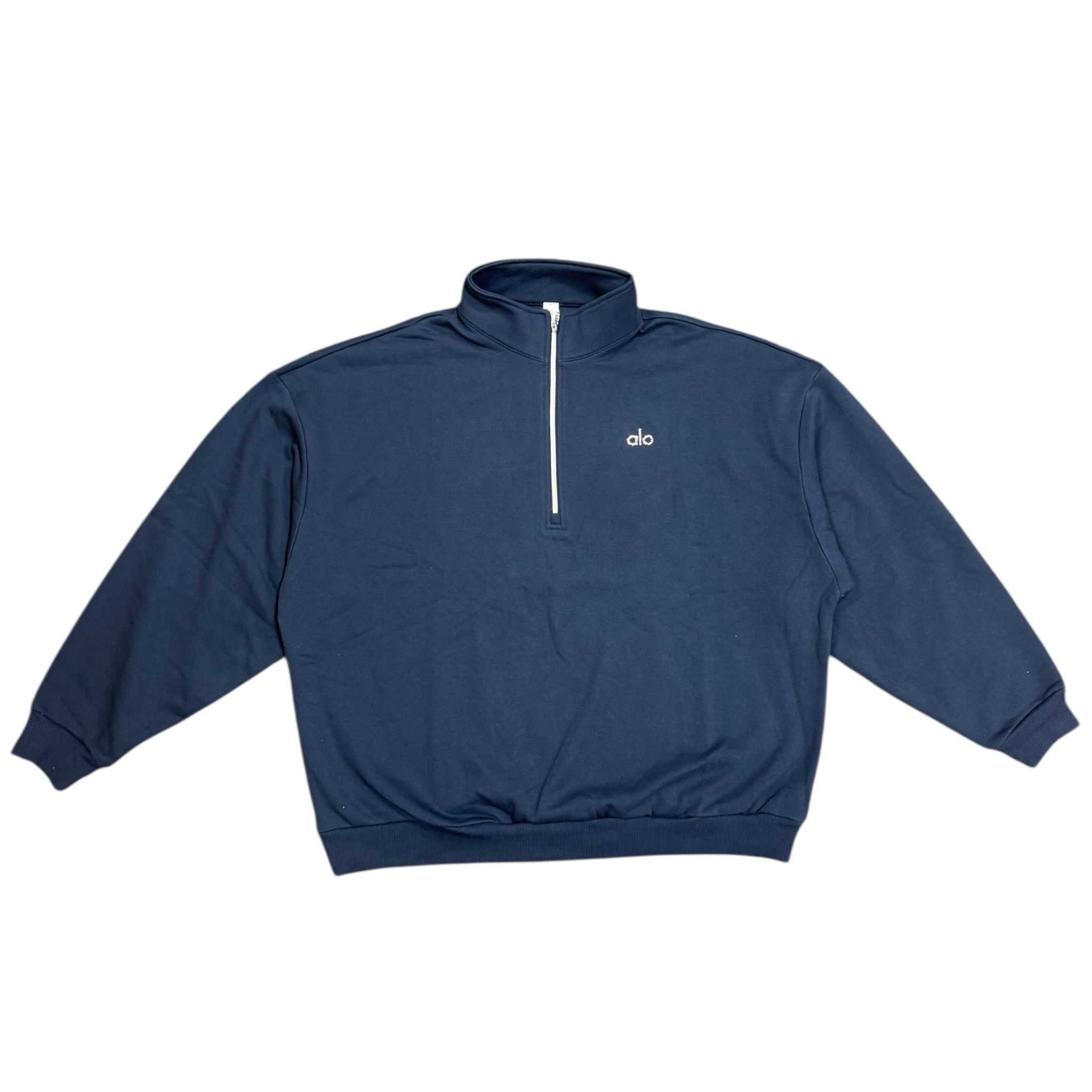 Alo Yoga Accolade 1/4 Zip Pullover Sweatshirt Navy Size US M / EU 48-50 / 2 - 1 Thumbnail