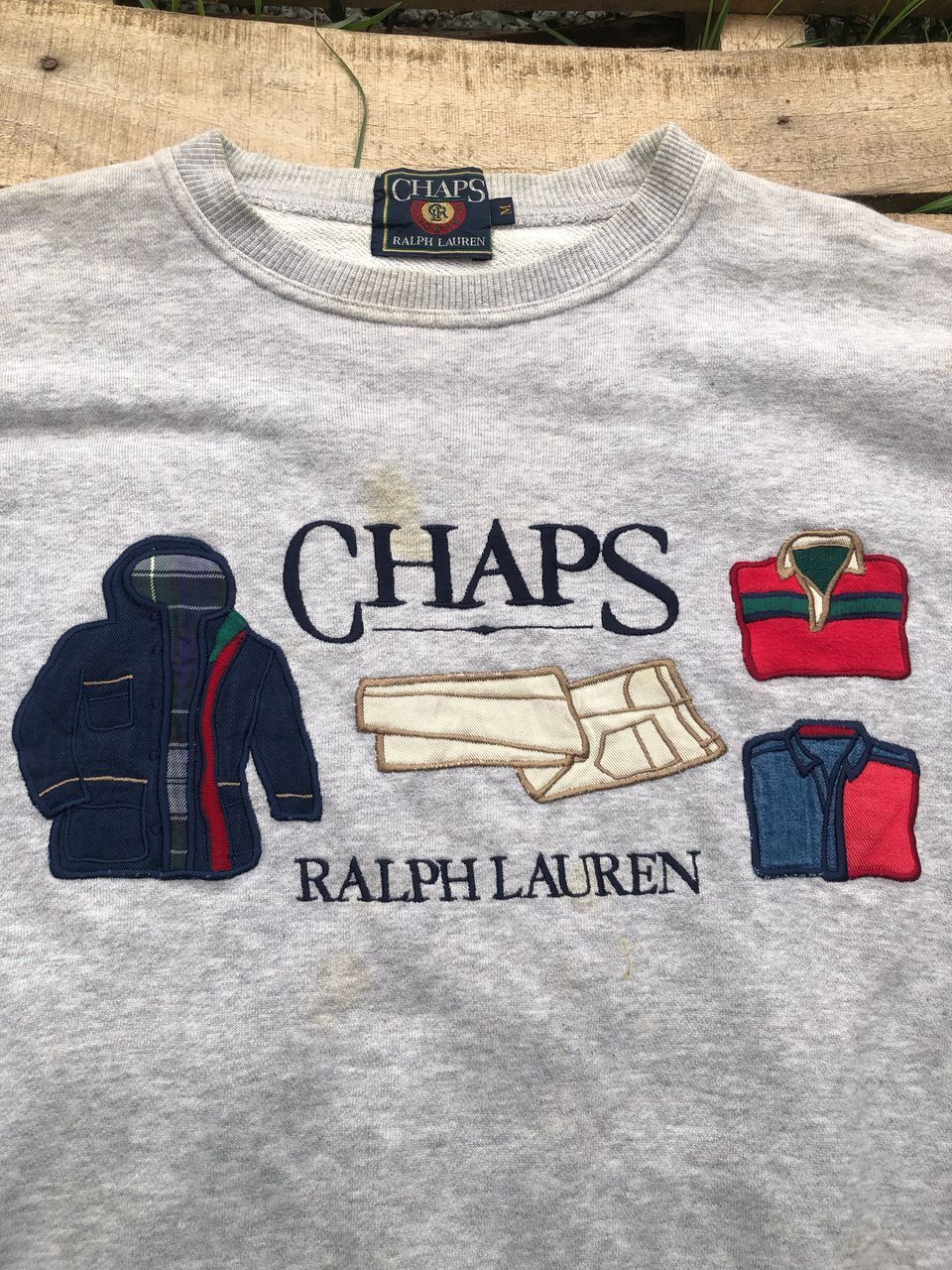 Chaps Ralph Lauren × Ralph Lauren × Vintage Vintage Chaps Ralph Lauren Embroidery Sweatshirt Size US M / EU 48-50 / 2 - 6 Thumbnail