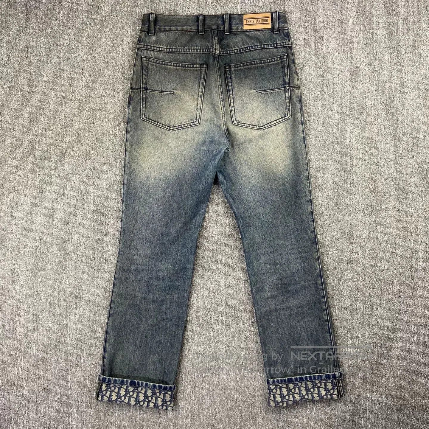 Dior dior new print denim pants size 32. Size US 32 / EU 48 - 2 Thumbnail
