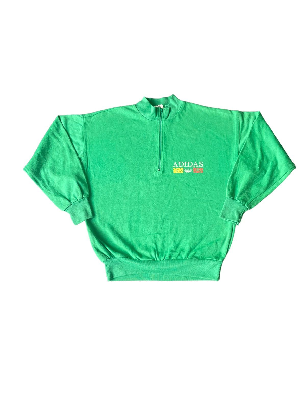 Adidas Vintage Adidas Trefoil Crewneck Size US M / EU 48-50 / 2 - 1 Thumbnail