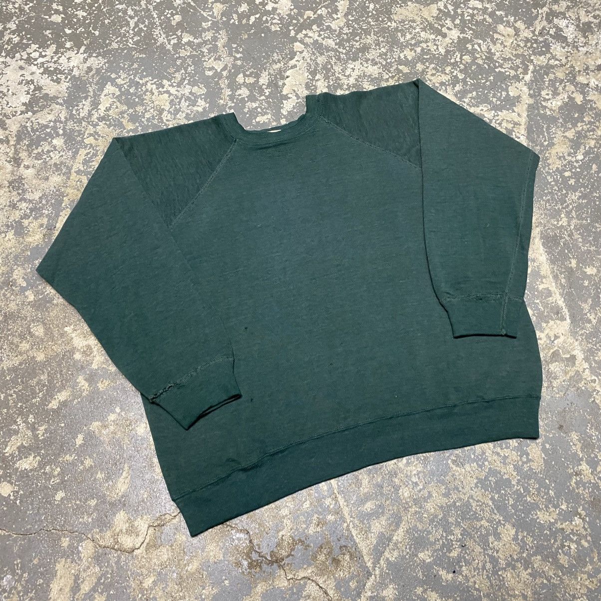 Spruce × Vintage True Vintage Mayo Spuce Faded Green Blank 60s Crewneck Sweat Size US XL / EU 56 / 4 - 13 Thumbnail