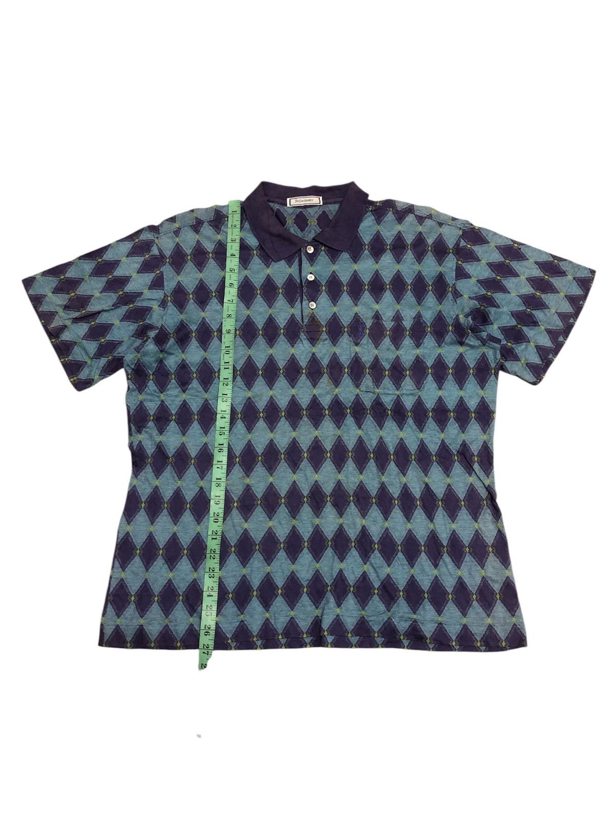 Vintage × Yves Saint Laurent Vintage Yves Saint Laurent Small Logo Shirt Size US L / EU 52-54 / 3 - 10 Thumbnail