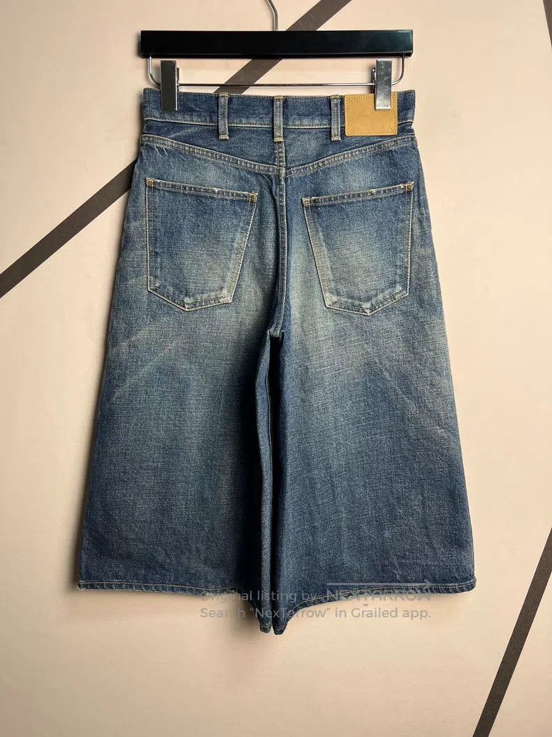 Celine Celine Washed Blue Straight Leg Wide Leg Flare 5-inch Jean Size US 26 / EU 42 - 2 Thumbnail