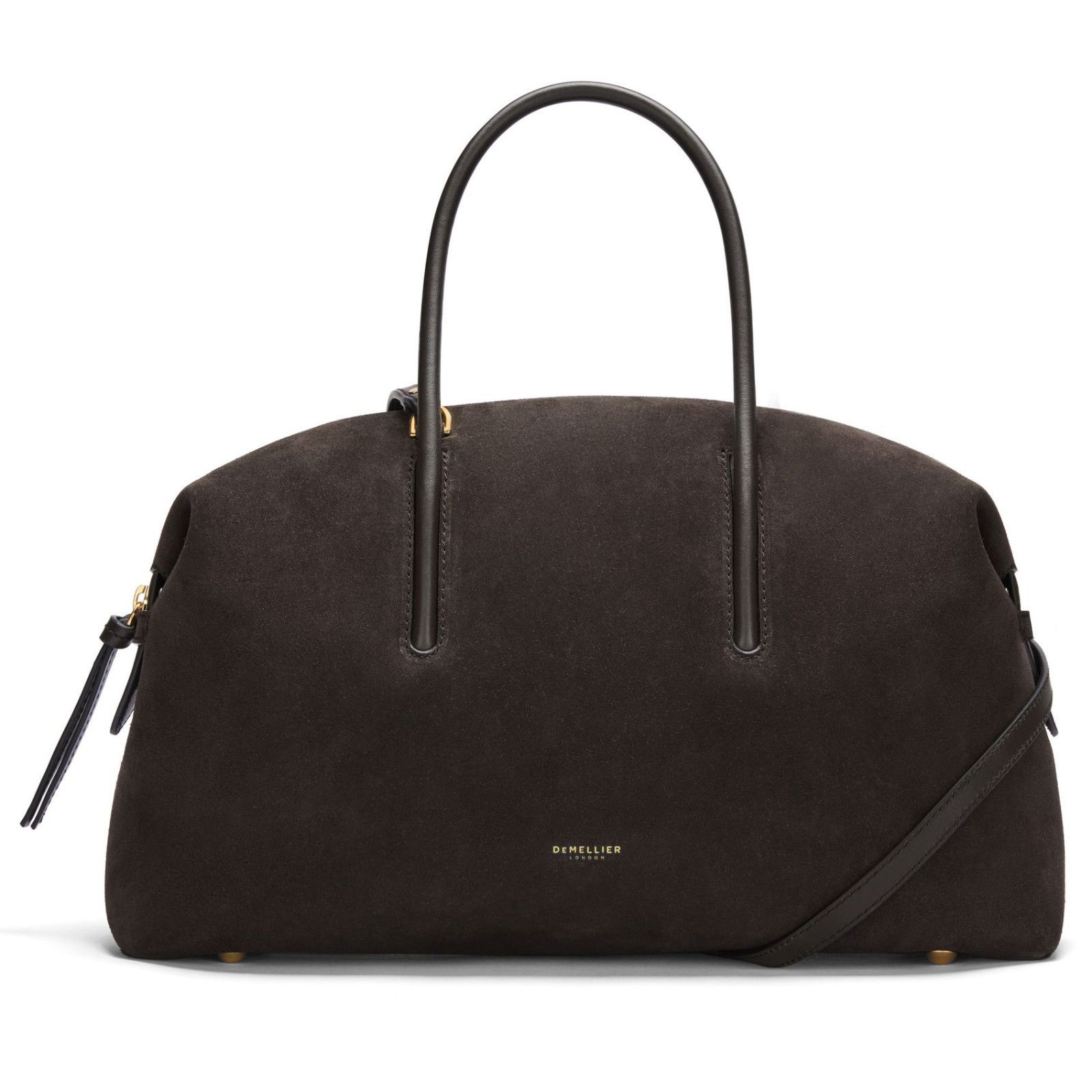 Demellier The Stockholm Midi Dark Chocolate Top Handle Bag N, Women's