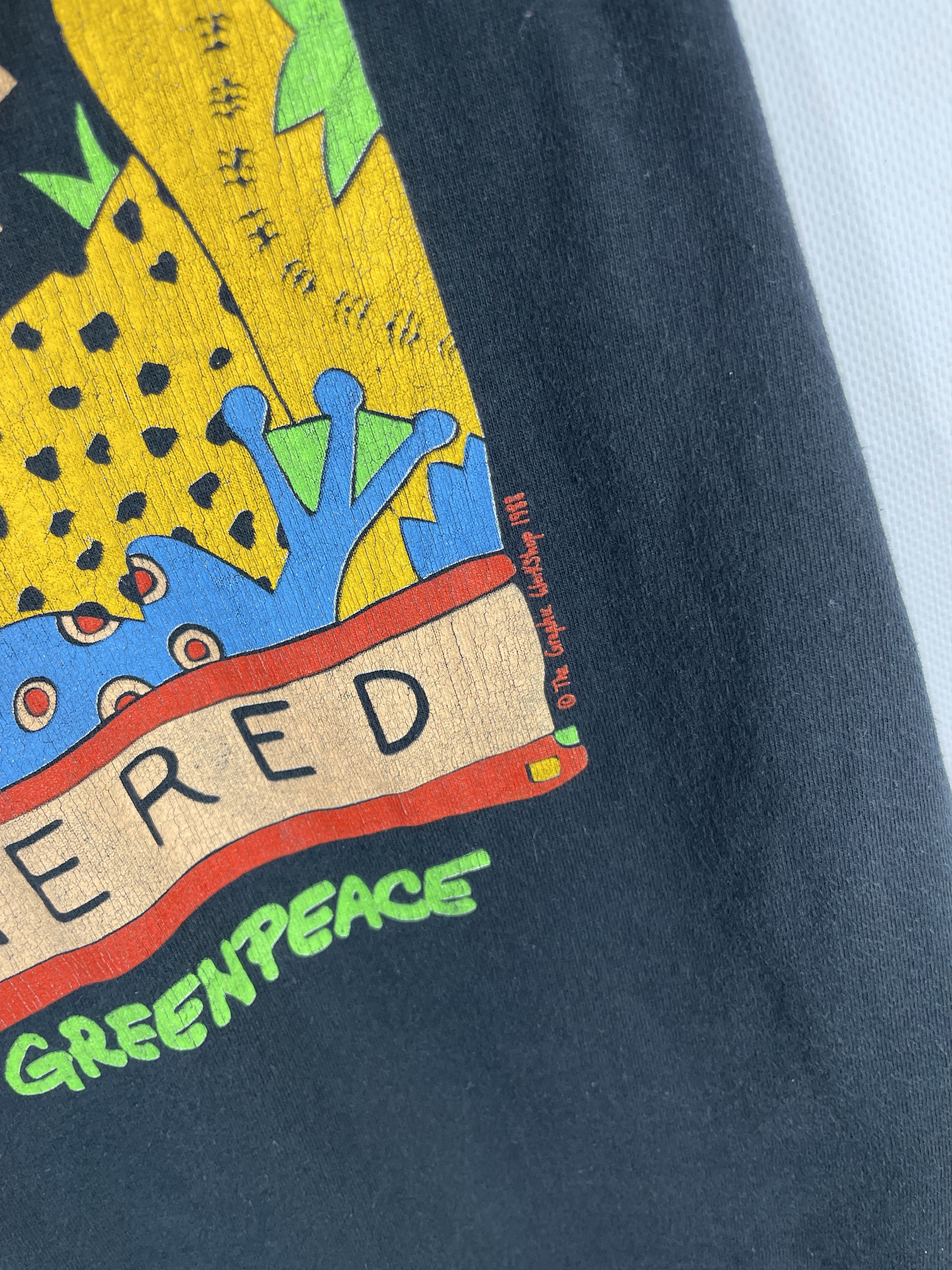 Vintage Vintage 1988 The Rainforest Greenpeace T Shirt Size US L / EU 52-54 / 3 - 7 Thumbnail