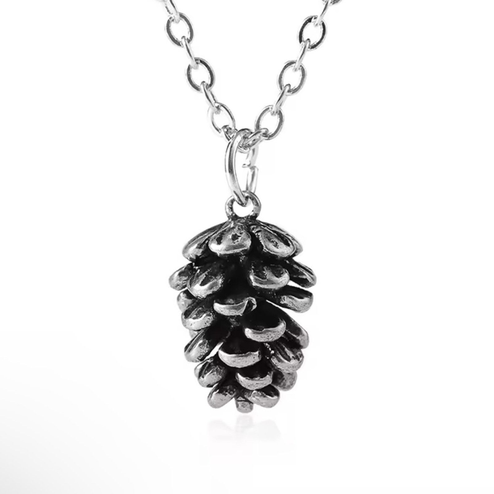 Other Cute Pinecone Necklace Nature Necklace Forest Necklaces Size ONE SIZE - 4 Thumbnail