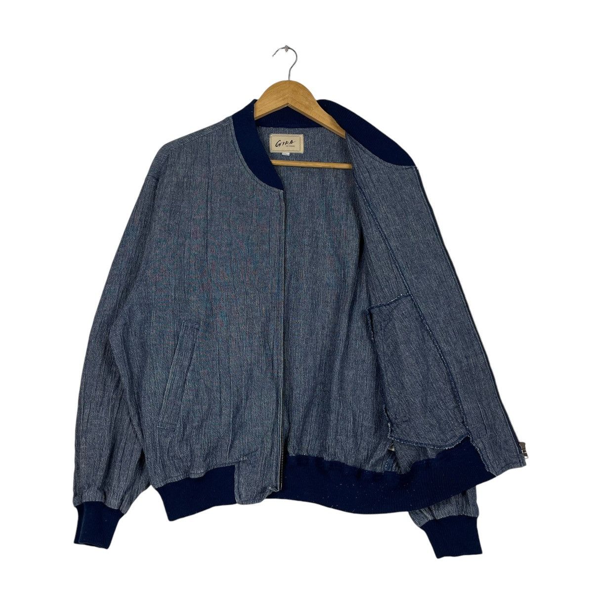 Designer × Japanese Brand × Yohji Yamamoto 💥90s GIRA POUR HOMME JAPAN LINEN BOMBER Size US M / EU 48-50 / 2 - 8 Thumbnail