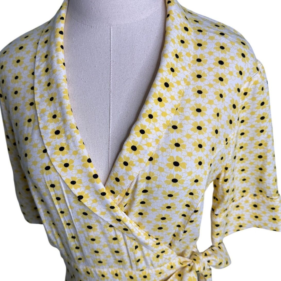 Ganni Ganni Sunflower Polkadot Wrap Dress Pippa Middleton 36 US 4 Size S / US 4 / IT 40 - 11 Thumbnail