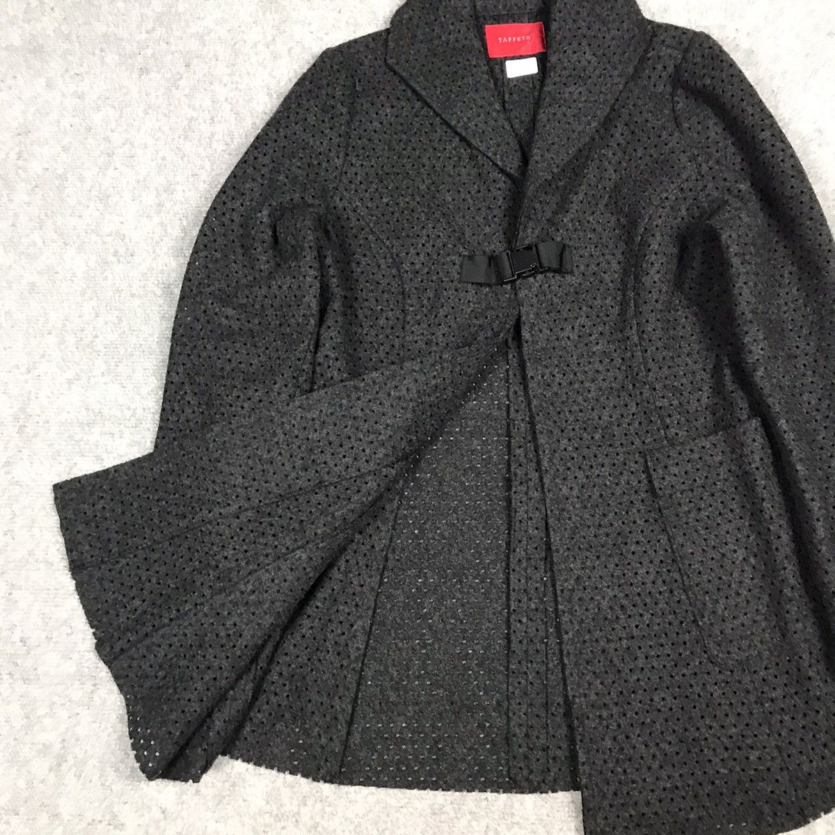 Japanese Brand JAPAN BRAND TAFFETA WOOL WOMAN JACKET COAT Size S / US 4 / IT 40 - 5 Thumbnail