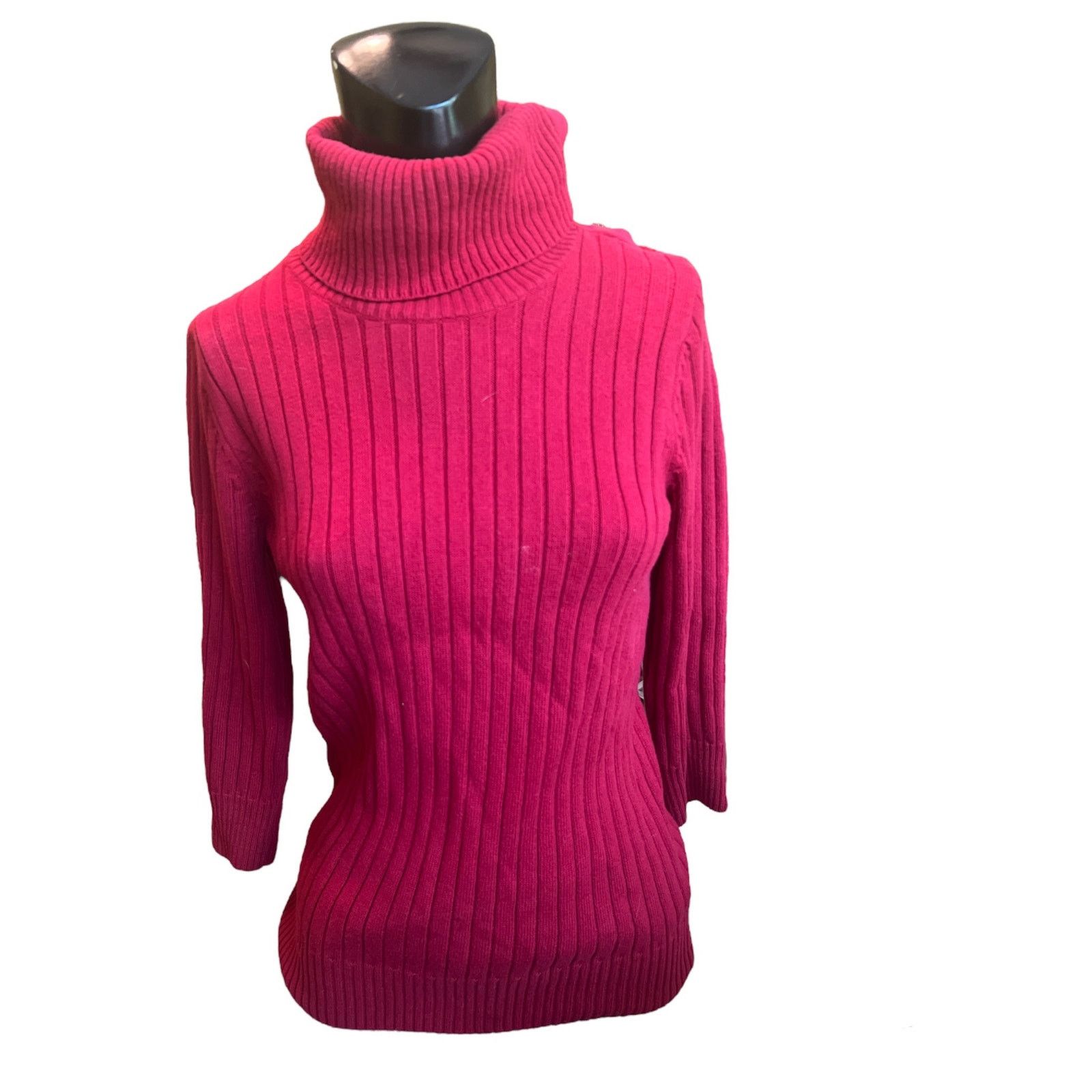 Croft & Barrow Croft & Barrow Red Knit Sweater Size S / US 4 / IT 40 - 1 Thumbnail