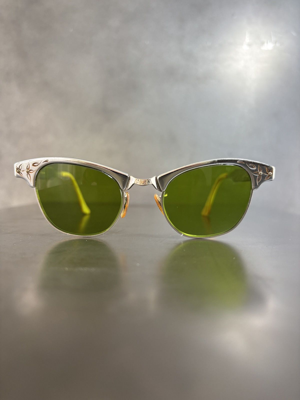 Vintage 1960s ArtCraft Sunglasses True Vintage Aluminum Frame Chrome Size ONE SIZE - 3 Thumbnail