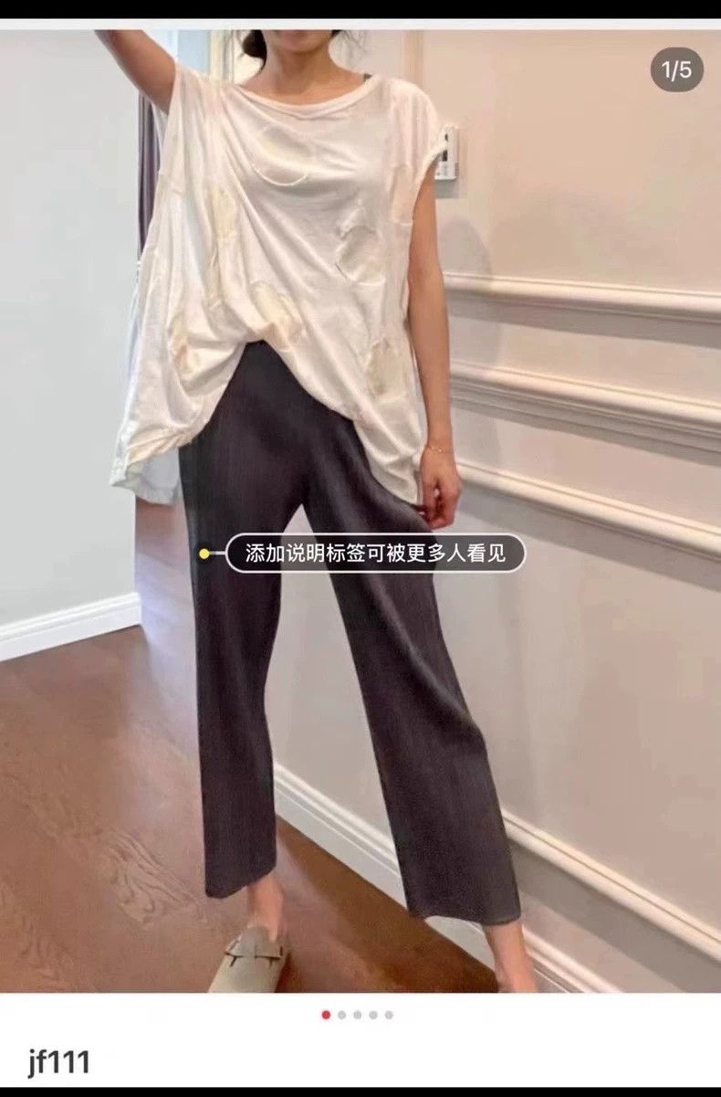 Issey Miyake Issey Miyake size:1 Dark grey pleated pants Size 42" / US 20 - 5 Thumbnail