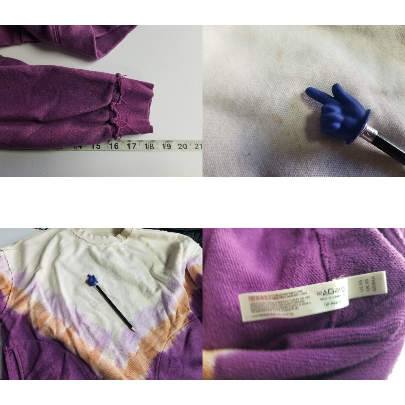 Free People Free People Movement Sweatshirt Women XS Multicolor Colorblock Pullover Activewear See stain Size XS / US 0-2 / IT 36-38 - 8 Thumbnail