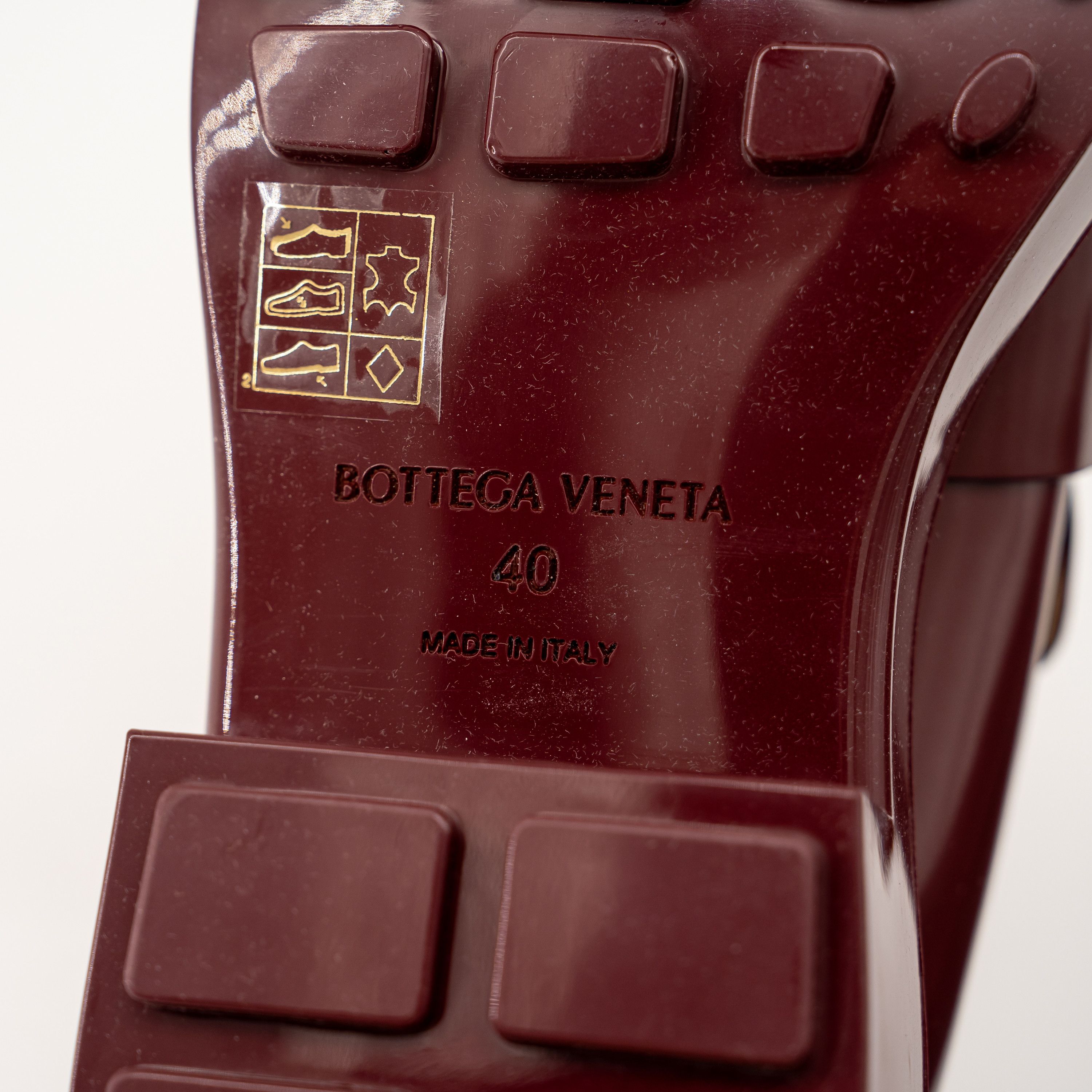 Bottega Veneta 40 10 us Bottega Veneta Monsieur Chunky Loafers Burgundy Size US 10 / IT 40 - 11 Thumbnail