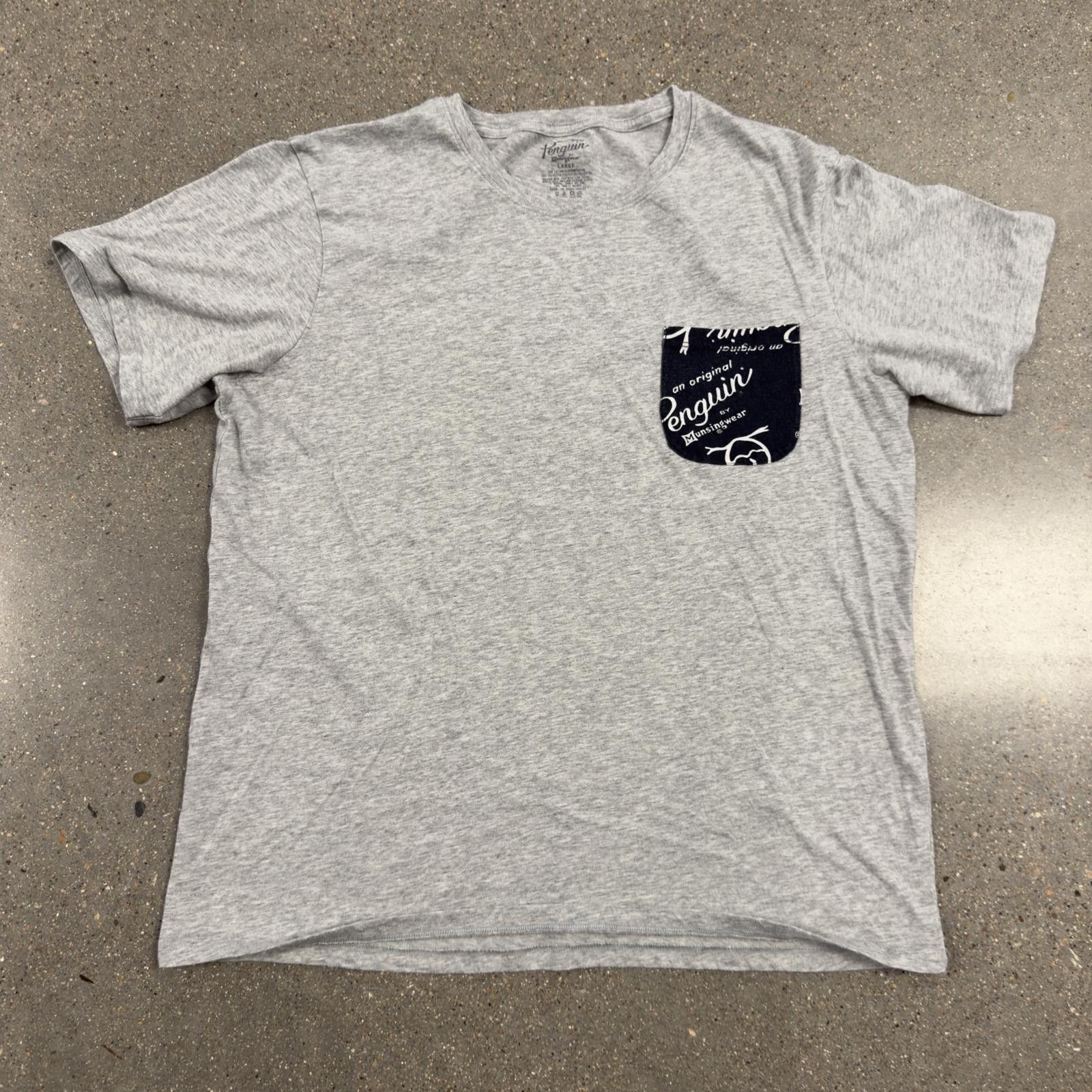 Original Penguin Penguin Mens Logo Pocket Tee - Black / Gray - L Size US L / EU 52-54 / 3 - 1 Thumbnail