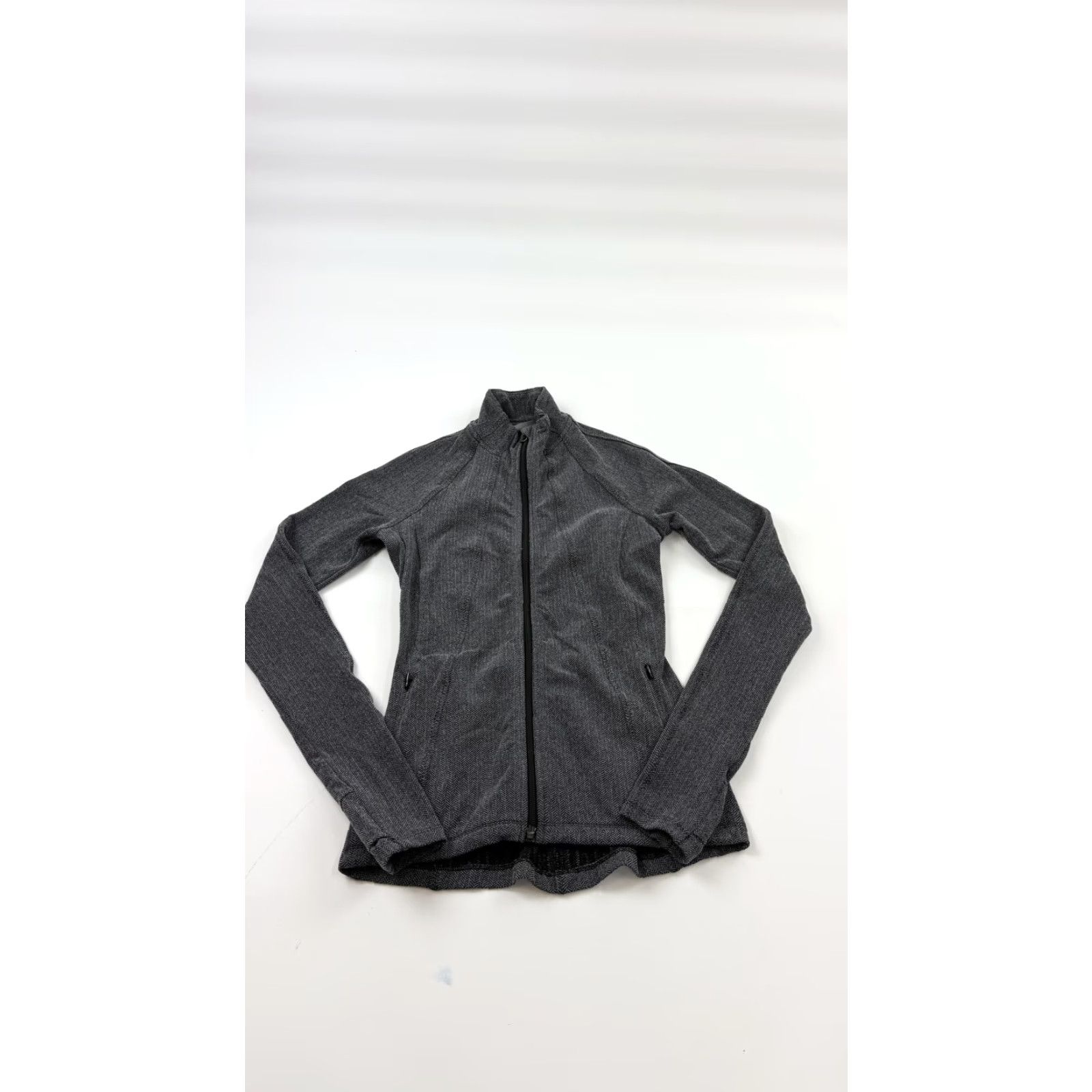 Athleta Athleta Jacket XXS Womens Herringbone Full Zip Pockets Lightweight Outdoor Size XS / US 0-2 / IT 36-38 - 2 Thumbnail