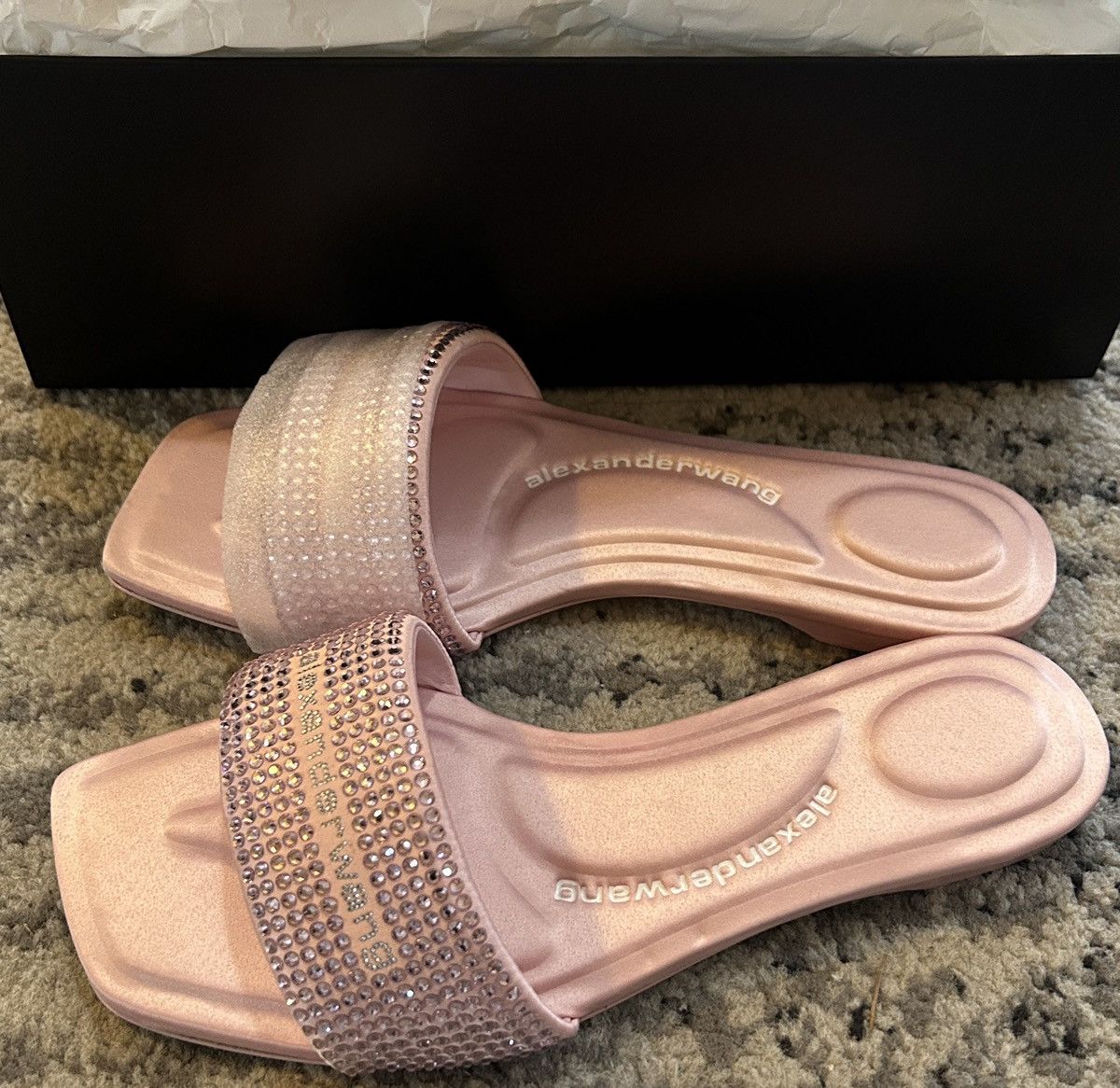Alexander Wang Alexander Wang VY Crystal Embellished Slide Sandal Size US 8.5 / IT 38.5 - 6 Thumbnail